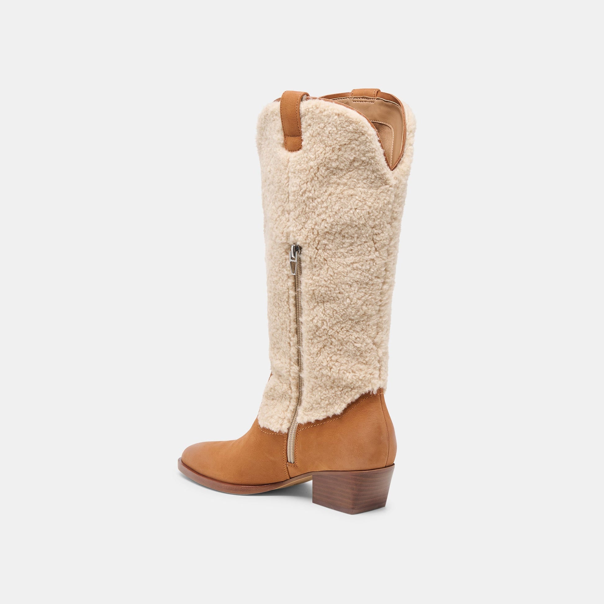 Mykel Plush Caramel Nubuck Boots