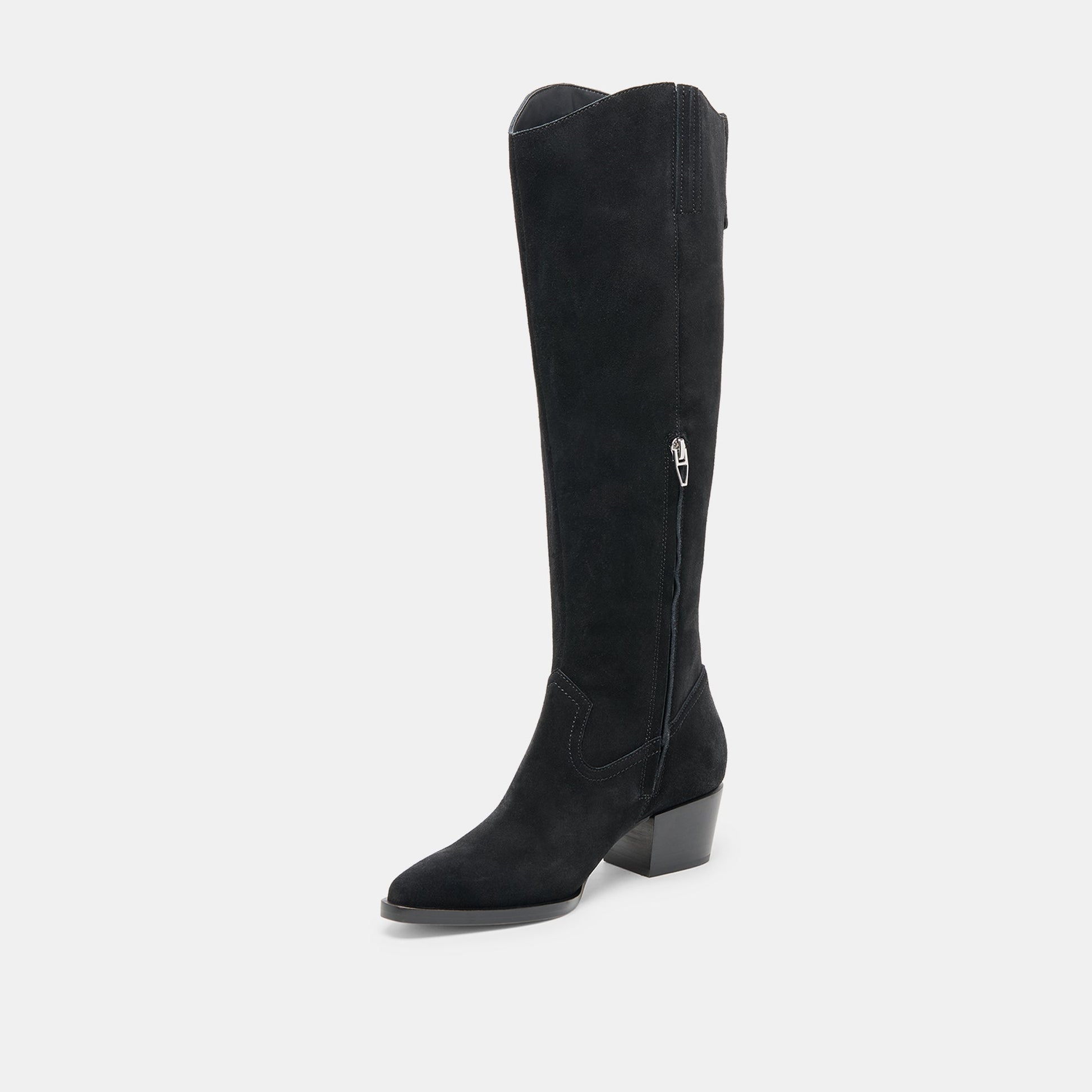 Virona H2O Waterproof Onyx Suede Wide Calf Boots