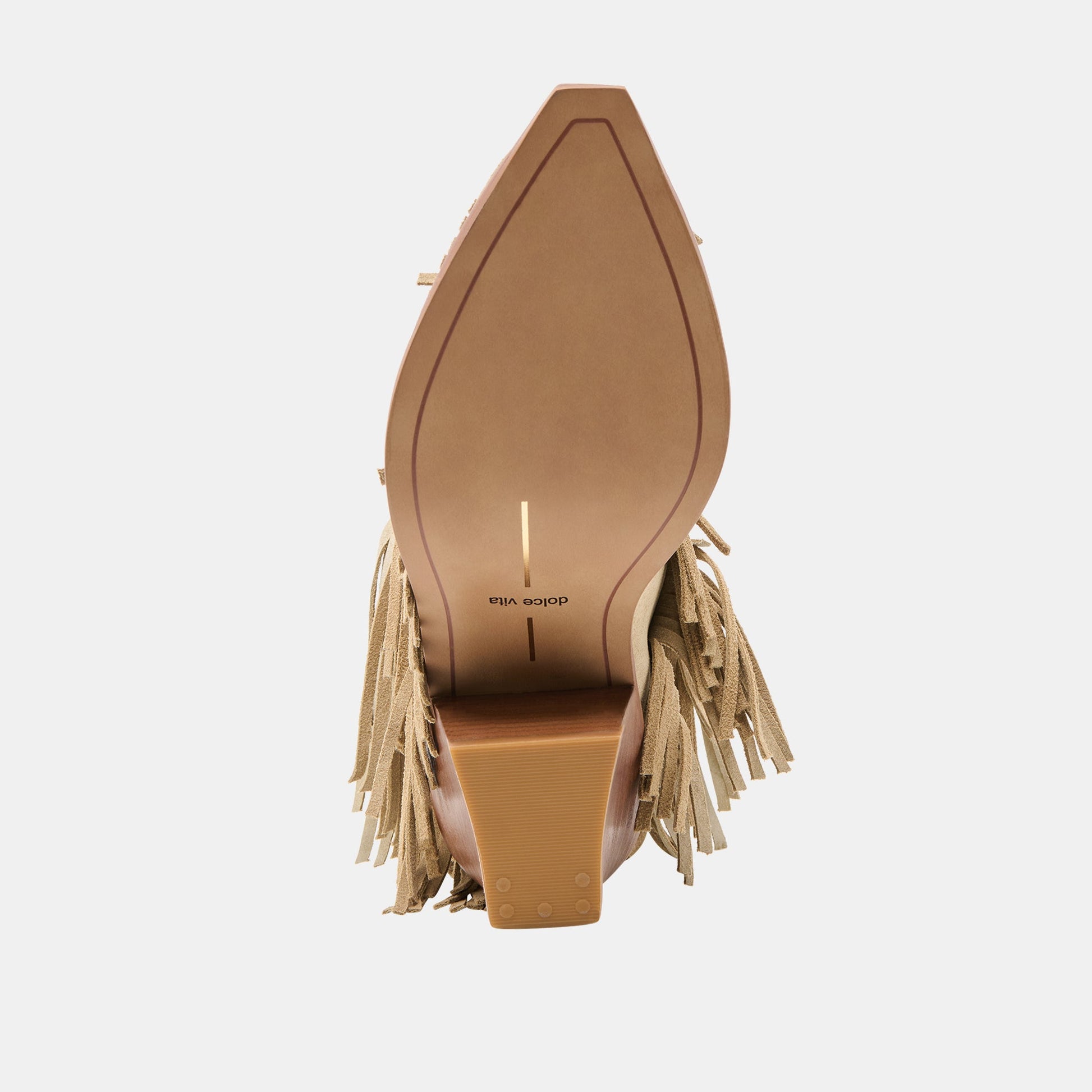 Torey Dk Taupe Suede Booties