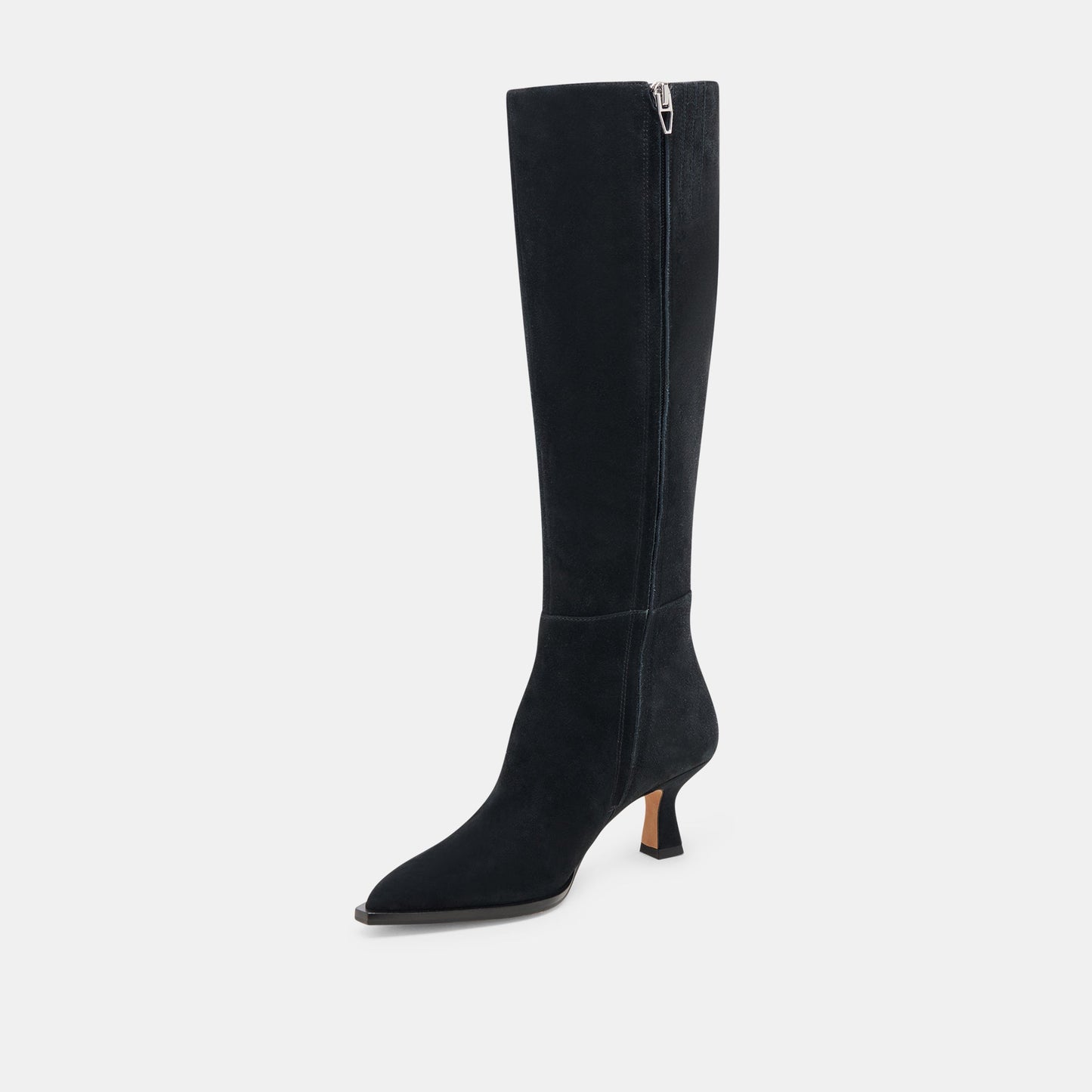 AUGGIE WIDE CALF BOOTS ONYX SUEDE
 – Dolce Vita