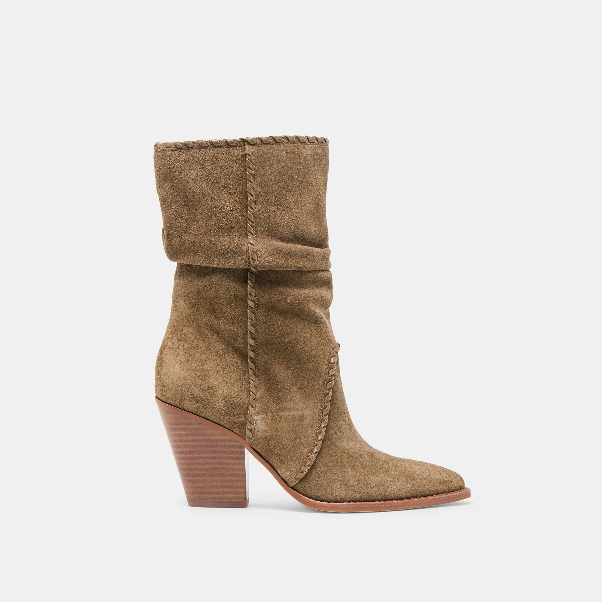Julith Olive Suede Boots