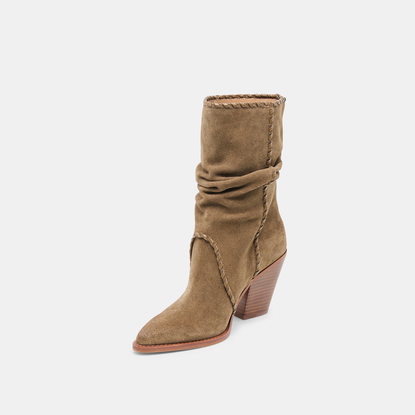 Julith Olive Suede Boots