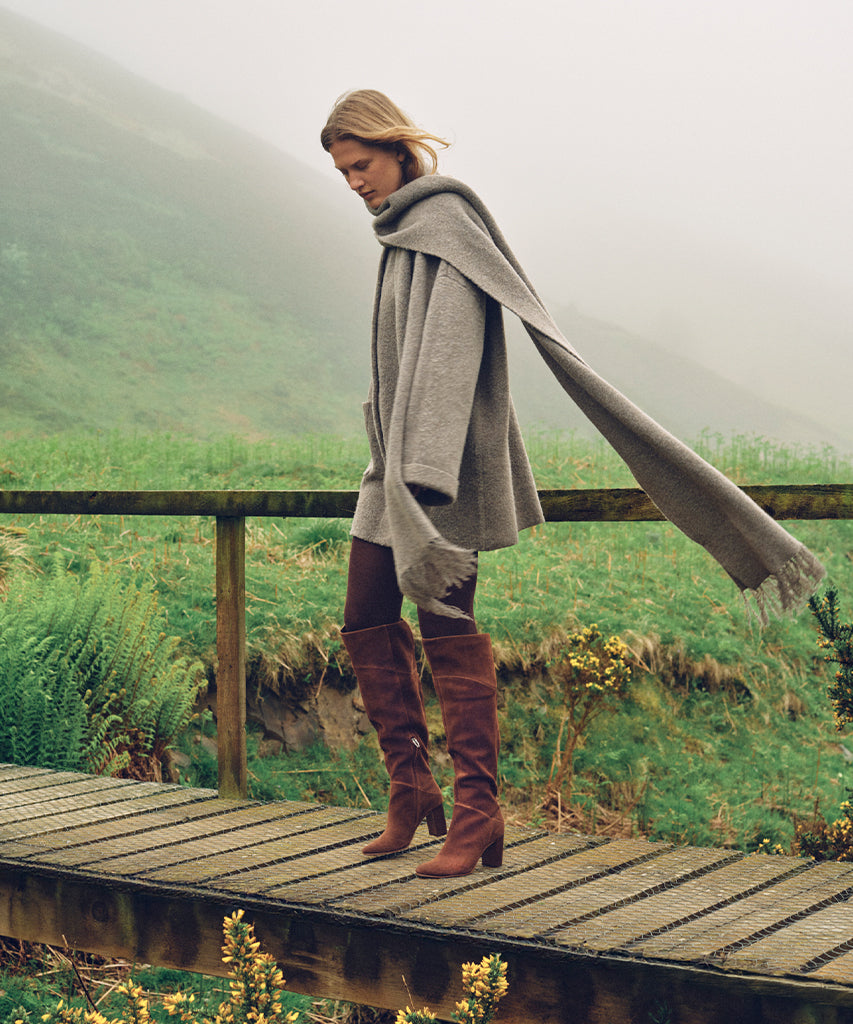 SURY BOOTS DARK SADDLE SUEDE
 – Dolce Vita