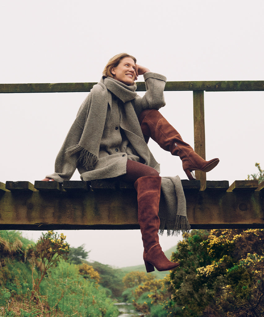 SURY BOOTS DARK SADDLE SUEDE
 – Dolce Vita