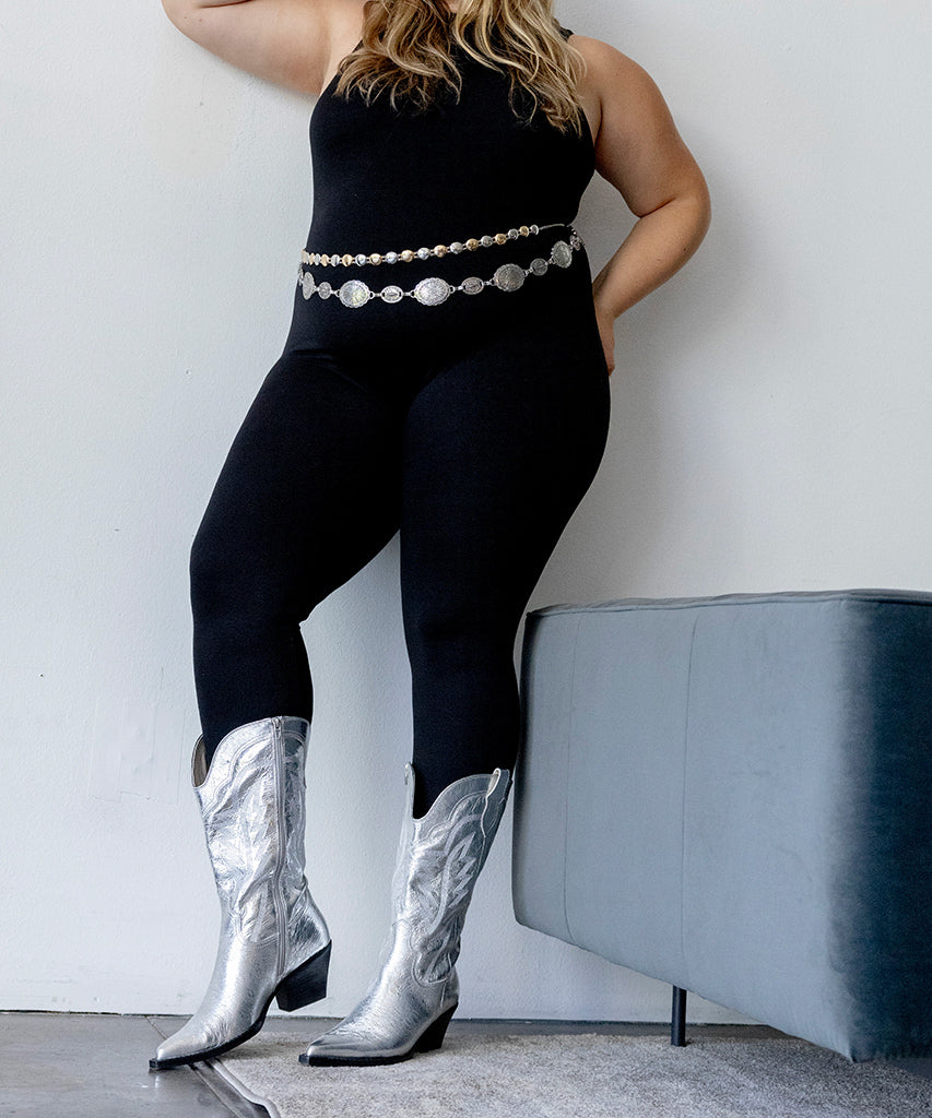 Ryland Extra Wide Calf Silver Boots | Distressed Leather Boots
 – Dolce Vita