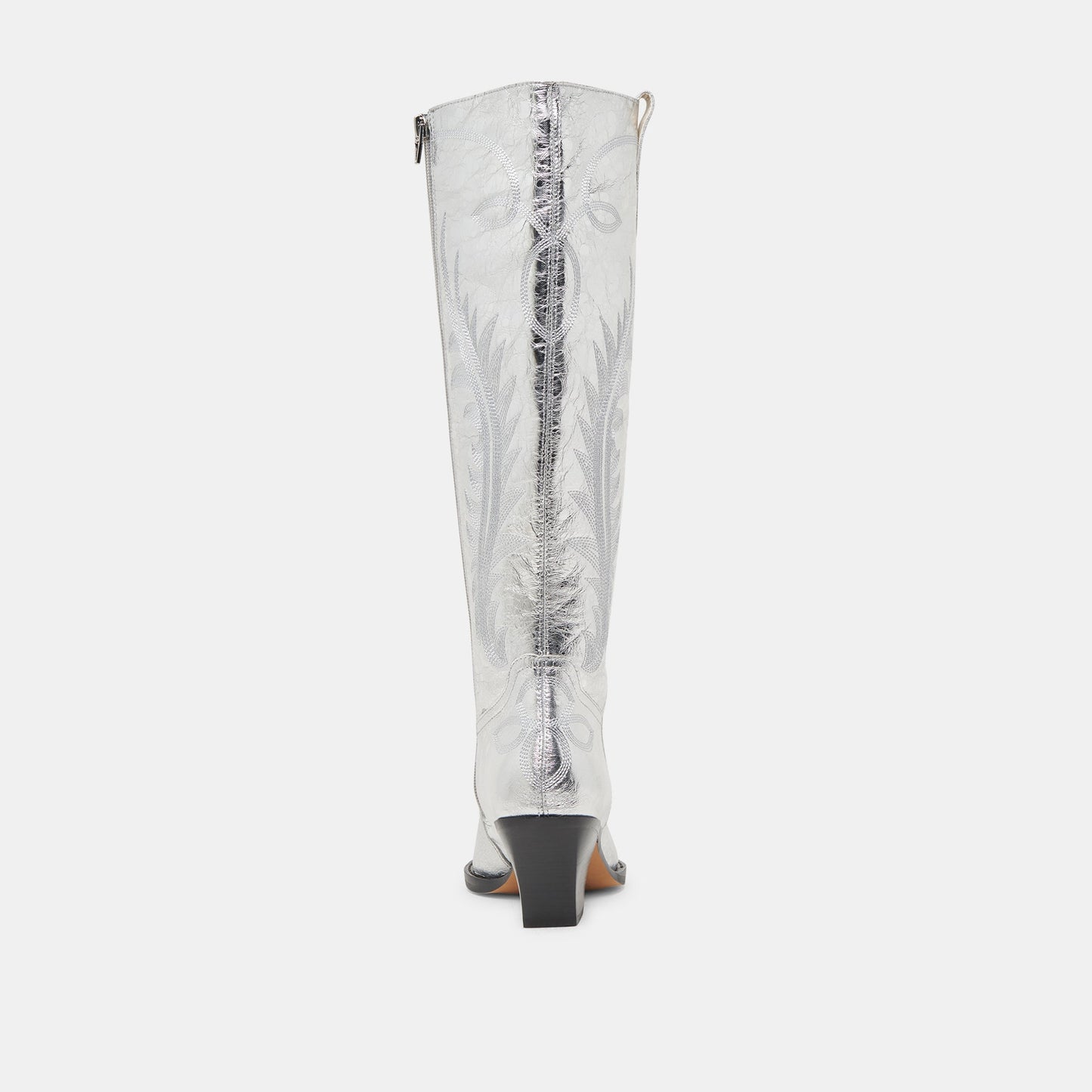 Ryatt Extra Wide Calf Silver Boots | Distressed Leather Boots
 – Dolce Vita