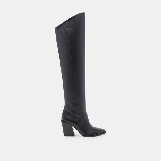 LUPIN BOOTS BLACK LEATHER
 – Dolce Vita