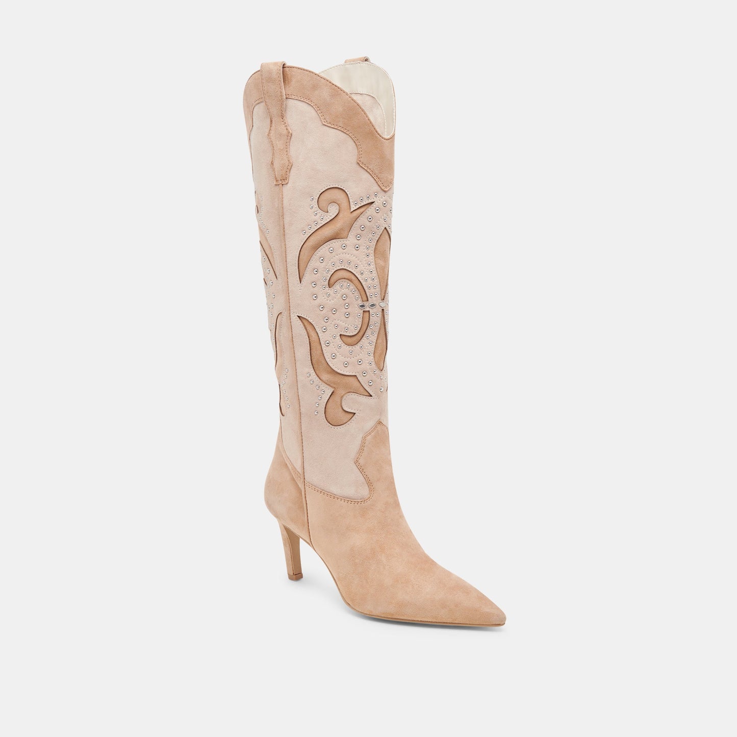 FINLEY STUD BOOTS CAMEL SUEDE
 – Dolce Vita