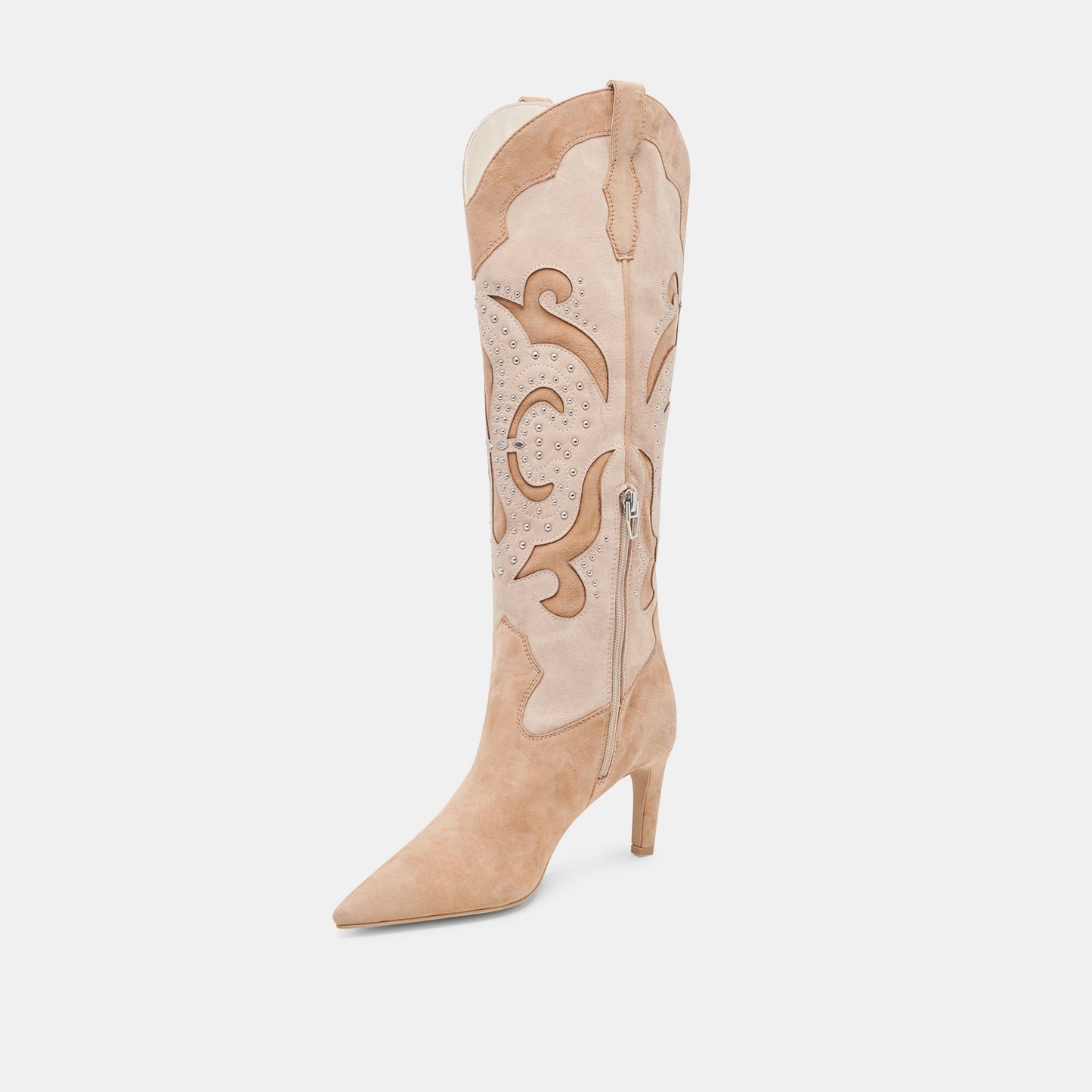 FINLEY STUD BOOTS CAMEL SUEDE
 – Dolce Vita