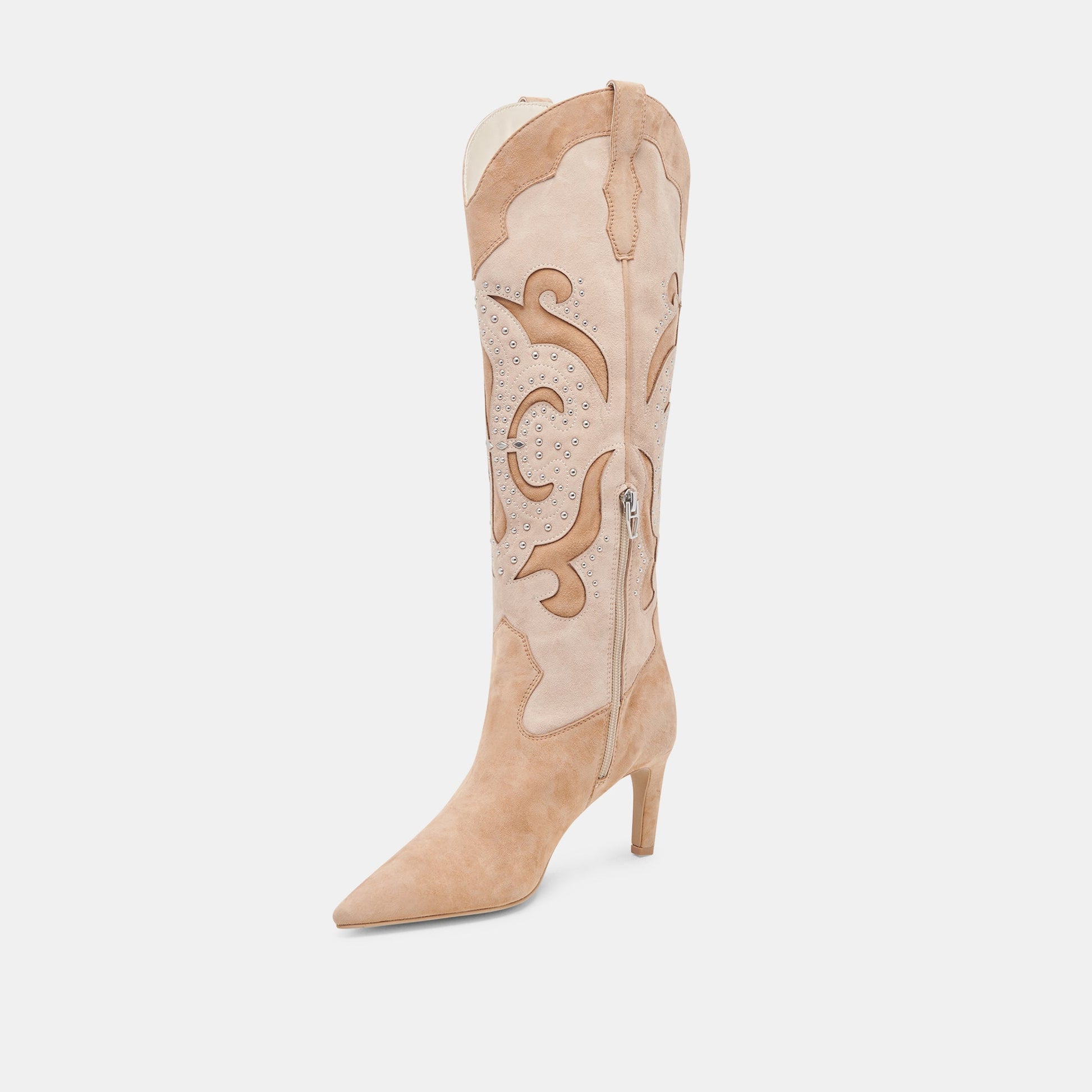 FINLEY STUD BOOTS CAMEL SUEDE
 – Dolce Vita
