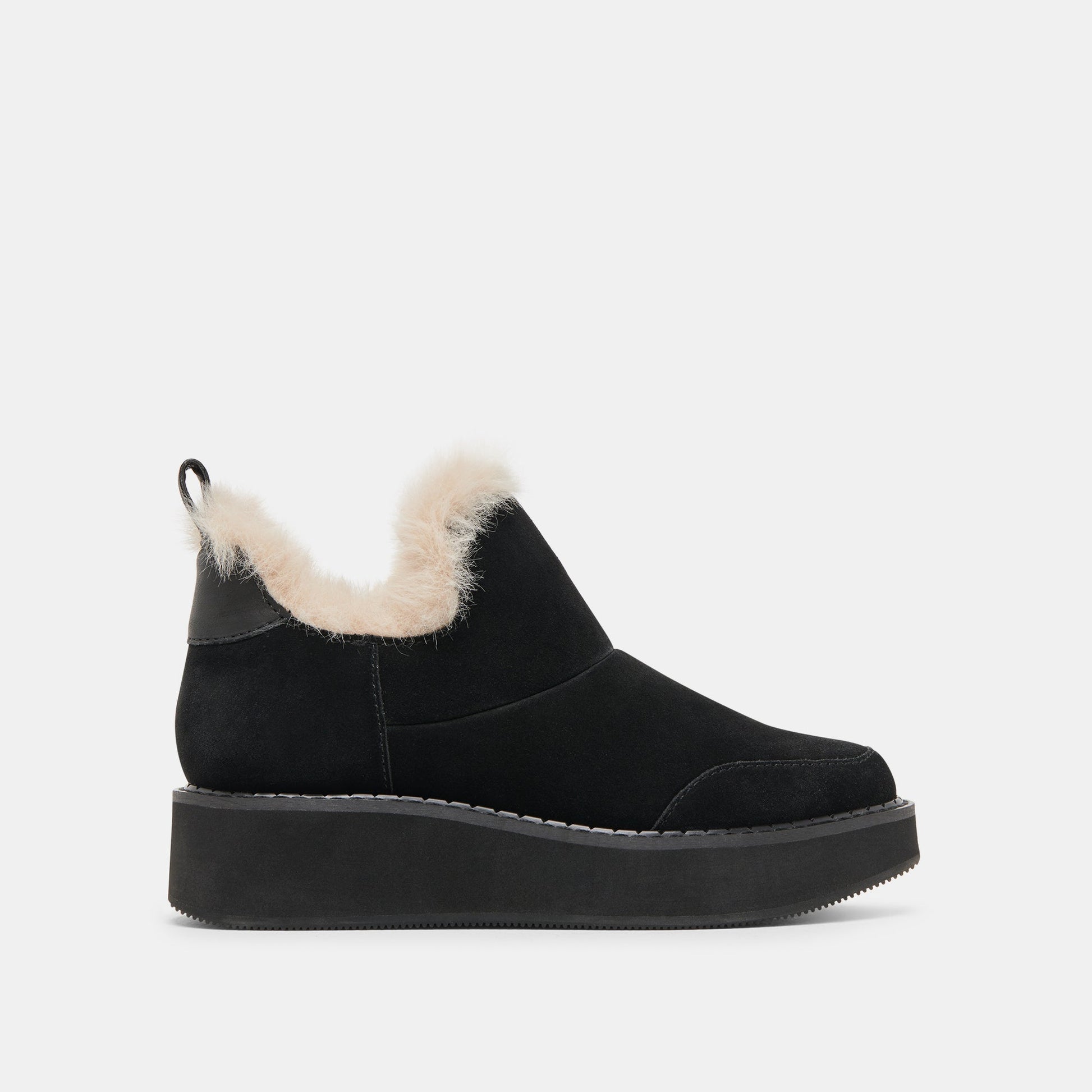 Ardy Plush H2O Waterproof Onyx Suede Booties