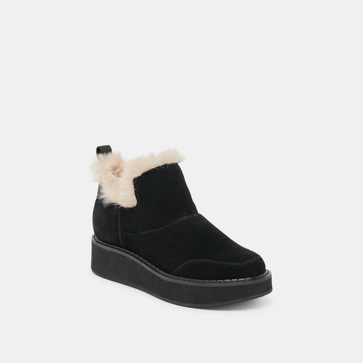 Ardy Plush H2O Waterproof Onyx Suede Booties