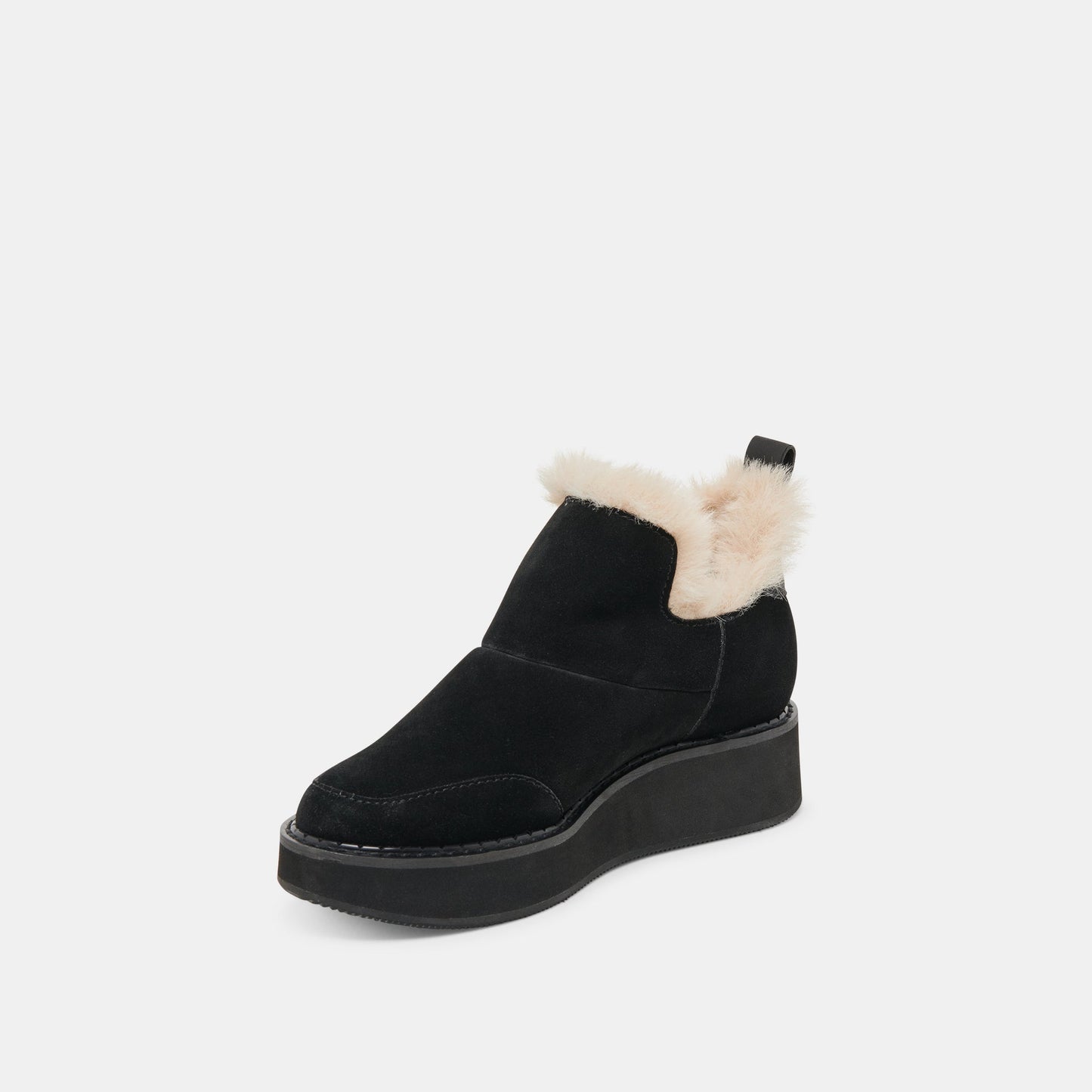 Ardy Plush H2O Waterproof Onyx Suede Booties