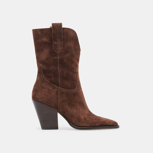 JESSEY BOOTS DK BROWN SUEDE
 – Dolce Vita