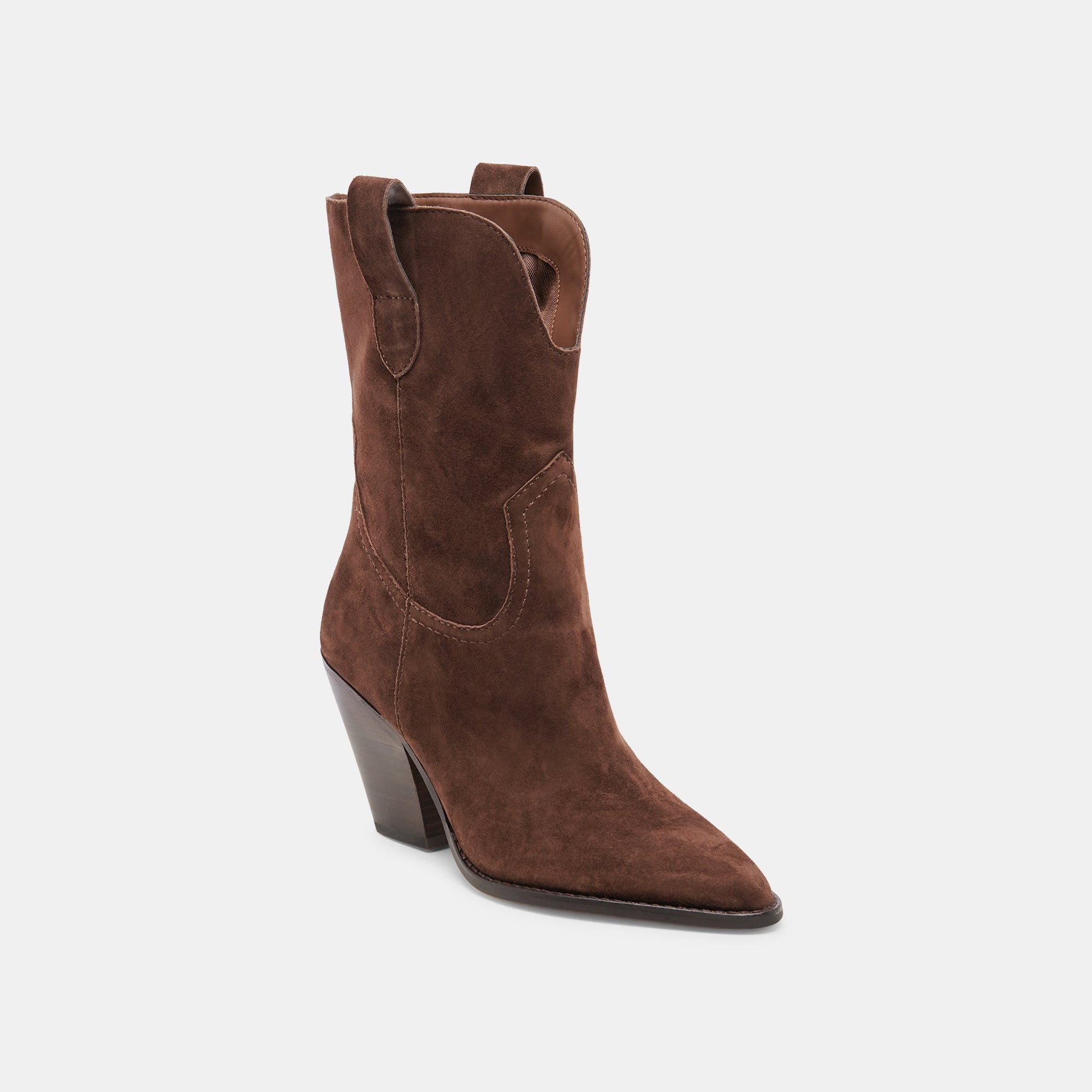 JESSEY BOOTS DK BROWN SUEDE
 – Dolce Vita