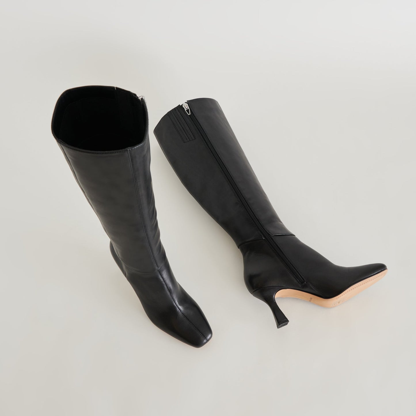 Gyra Extra Wide Calf Black Boots | Leather Wide Calf Boots
 – Dolce Vita