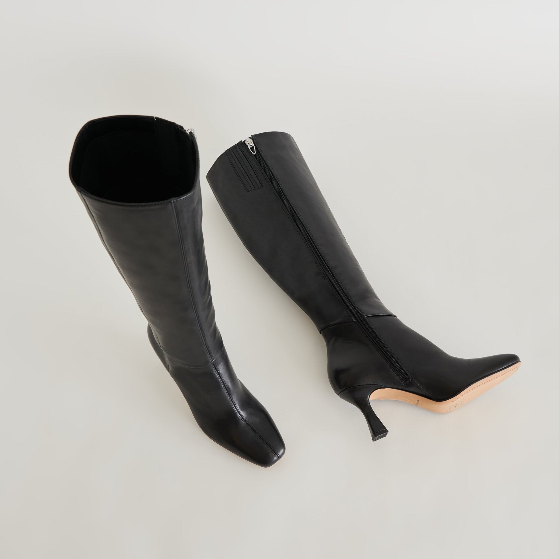 Gyra Extra Wide Calf Black Boots | Leather Wide Calf Boots
 – Dolce Vita