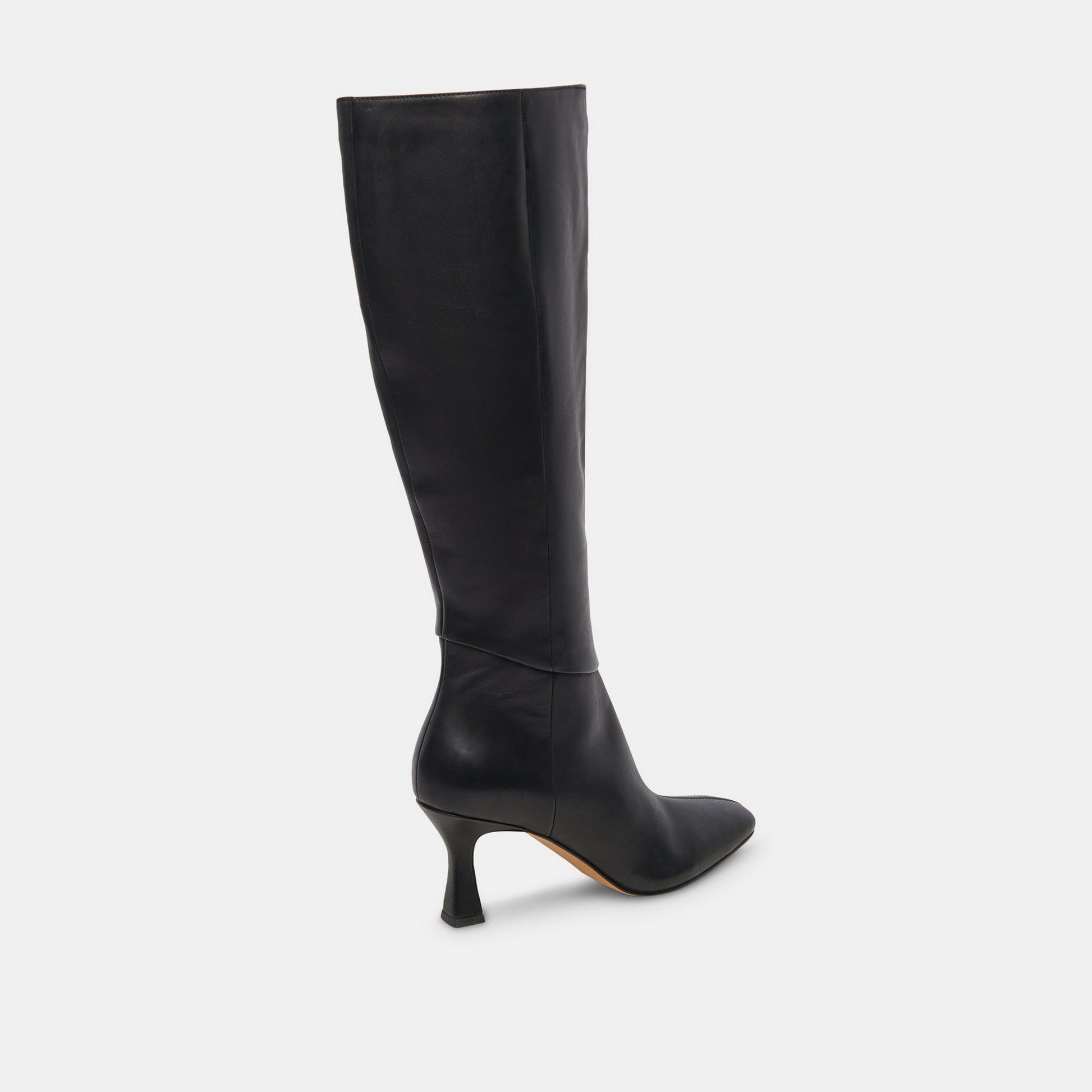 Gyra Extra Wide Calf Black Boots | Leather Wide Calf Boots
 – Dolce Vita