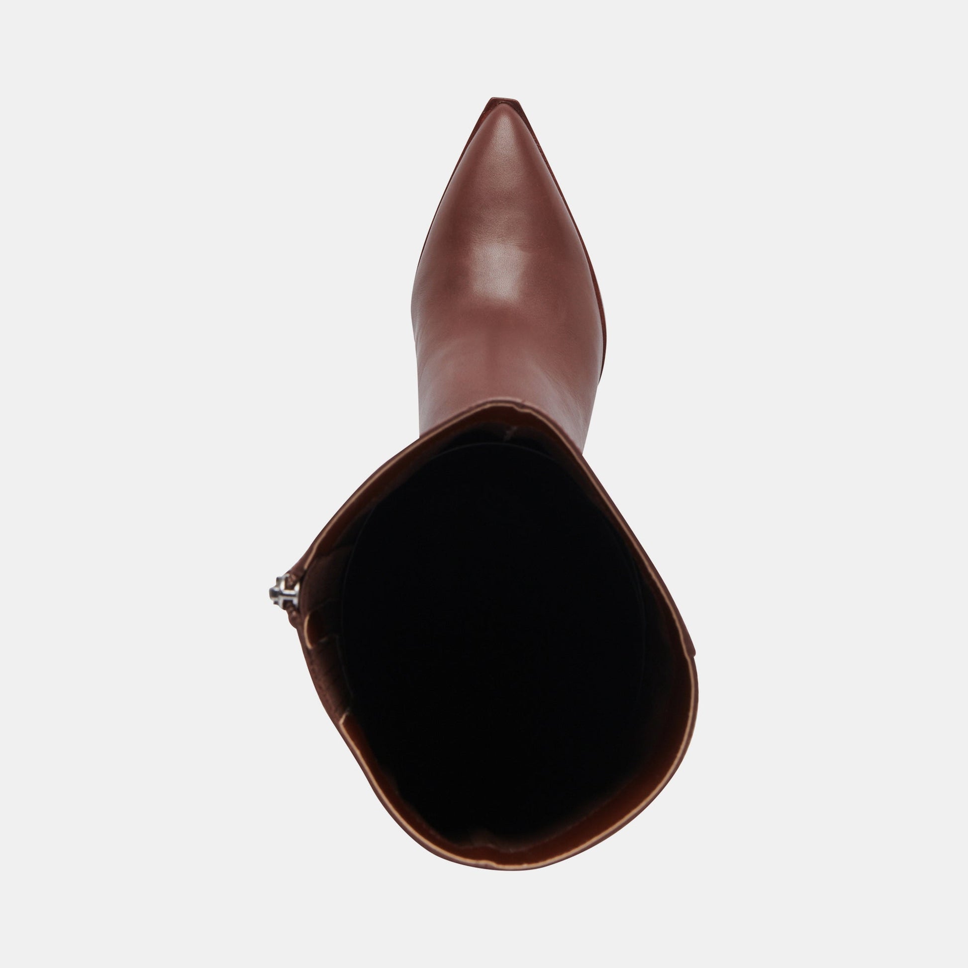 Auggie Chocolate Leather Narrow Calf Boots
