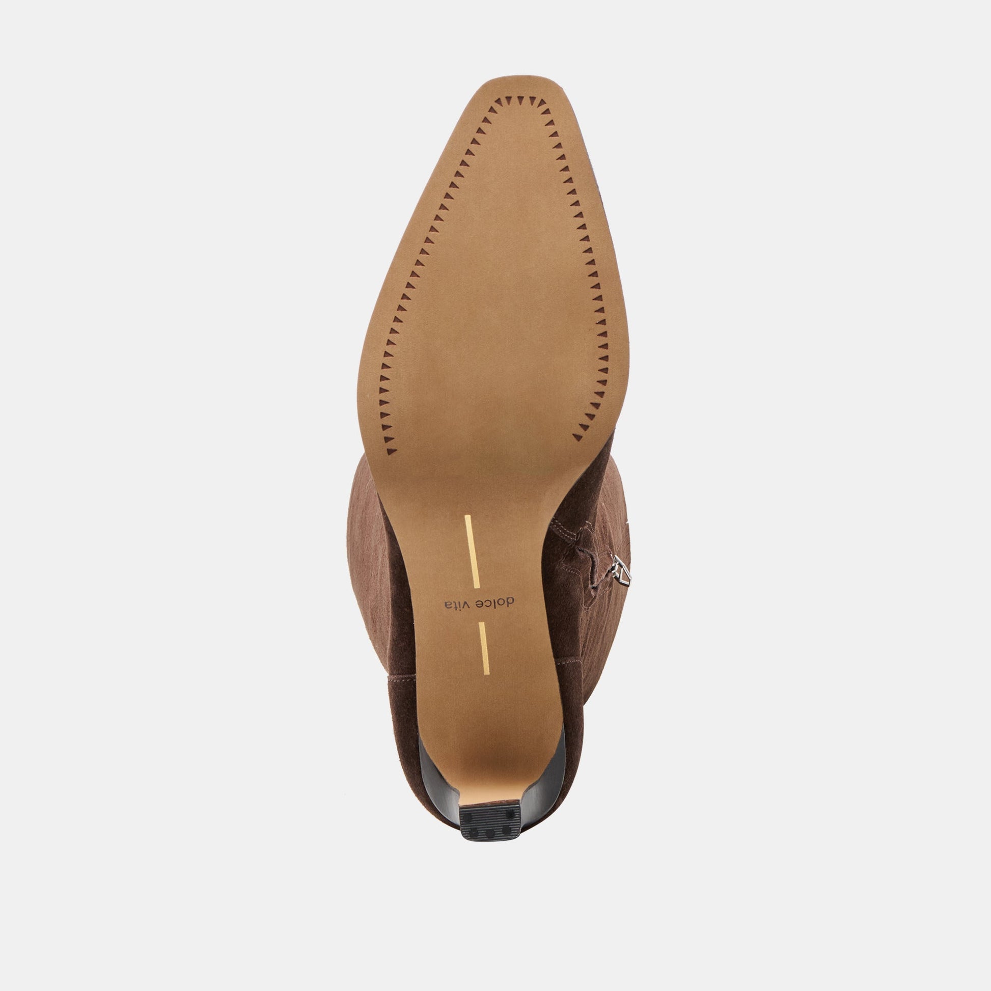 Emmi Narrow Calf Dk Brown Suede Boots