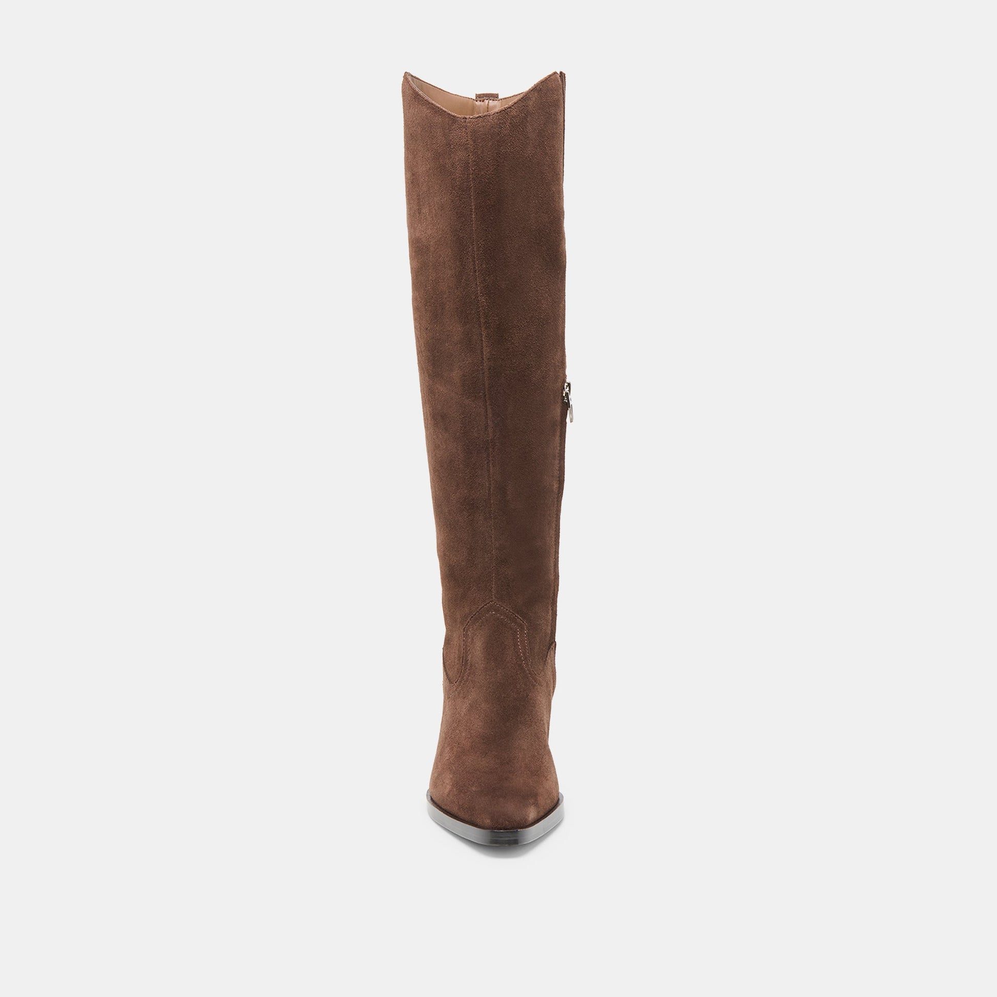 Virona H2O Waterproof Dk Brown Suede Wide Calf Boots