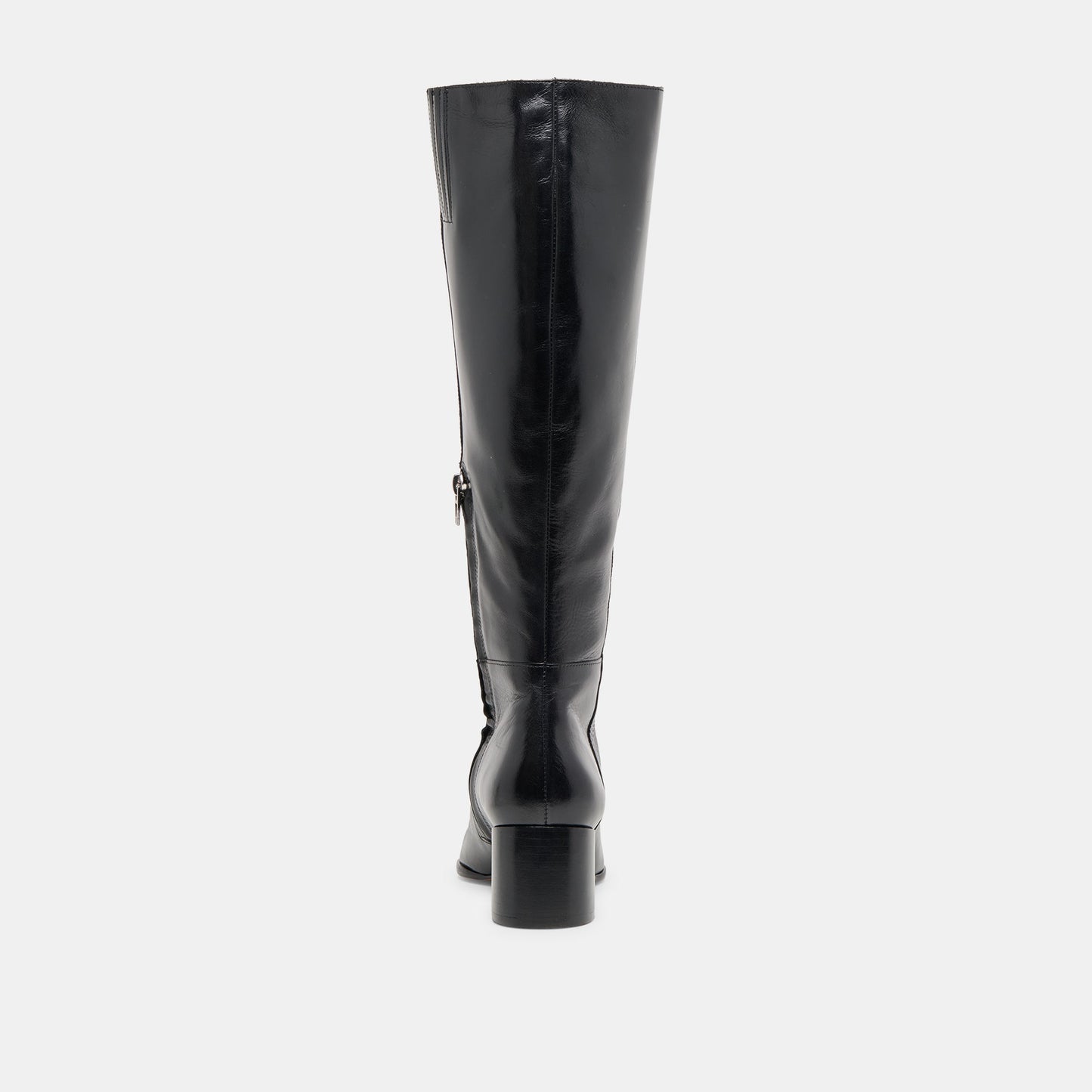 Kirson Black Leather Wide Calf Boots