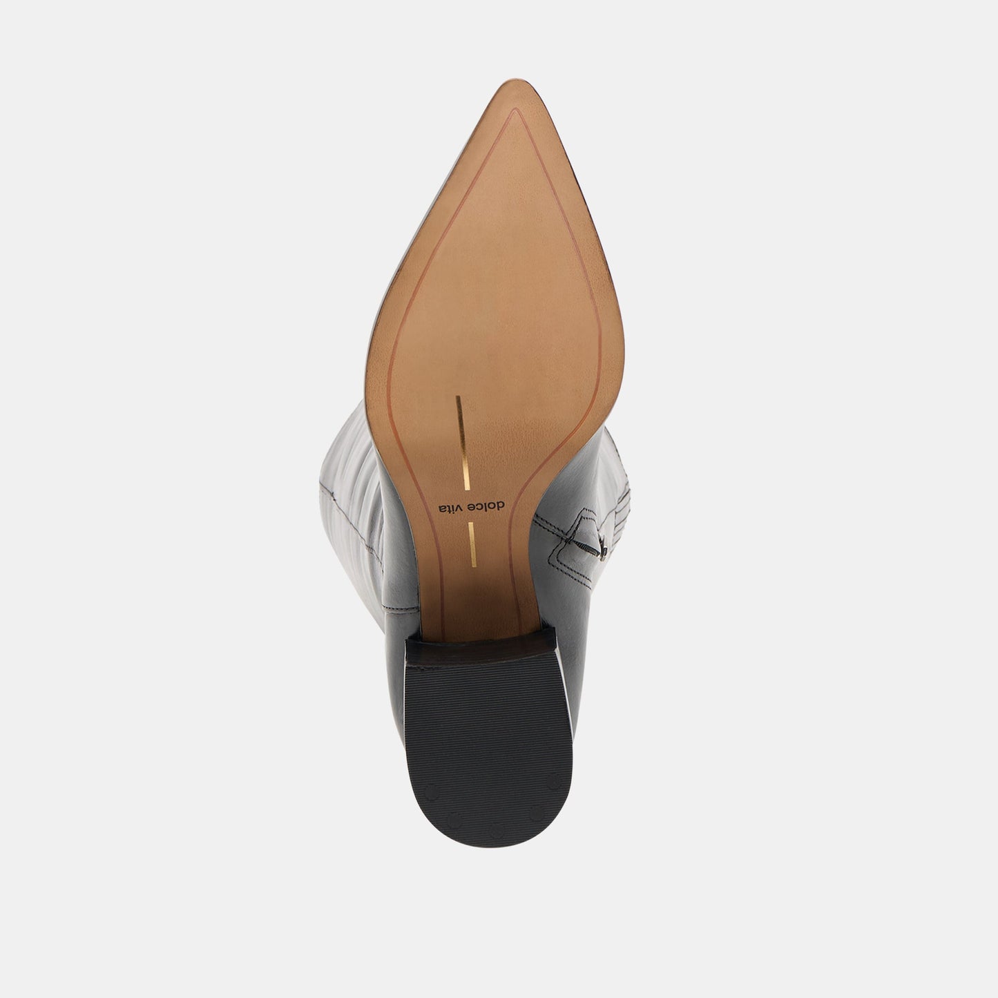 Kirson Black Leather Wide Calf Boots