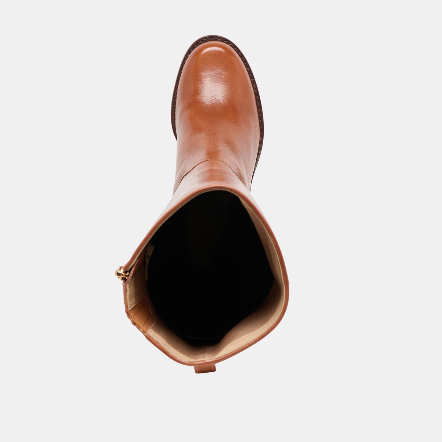 Lucyle Tan Leather Wide Calf Boots