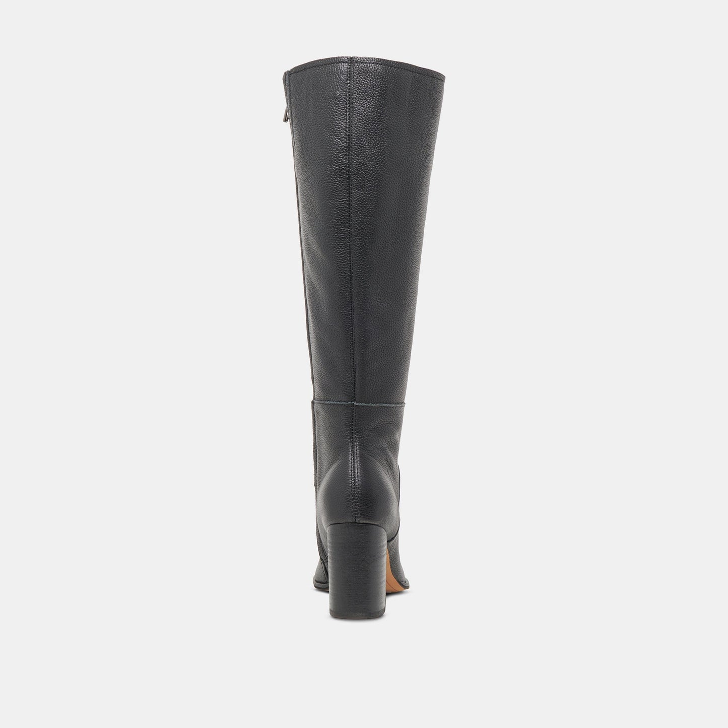 FYNN Wide Calf Boots Onyx Leather | Women's Onyx Knee-High Boots
 – Dolce Vita