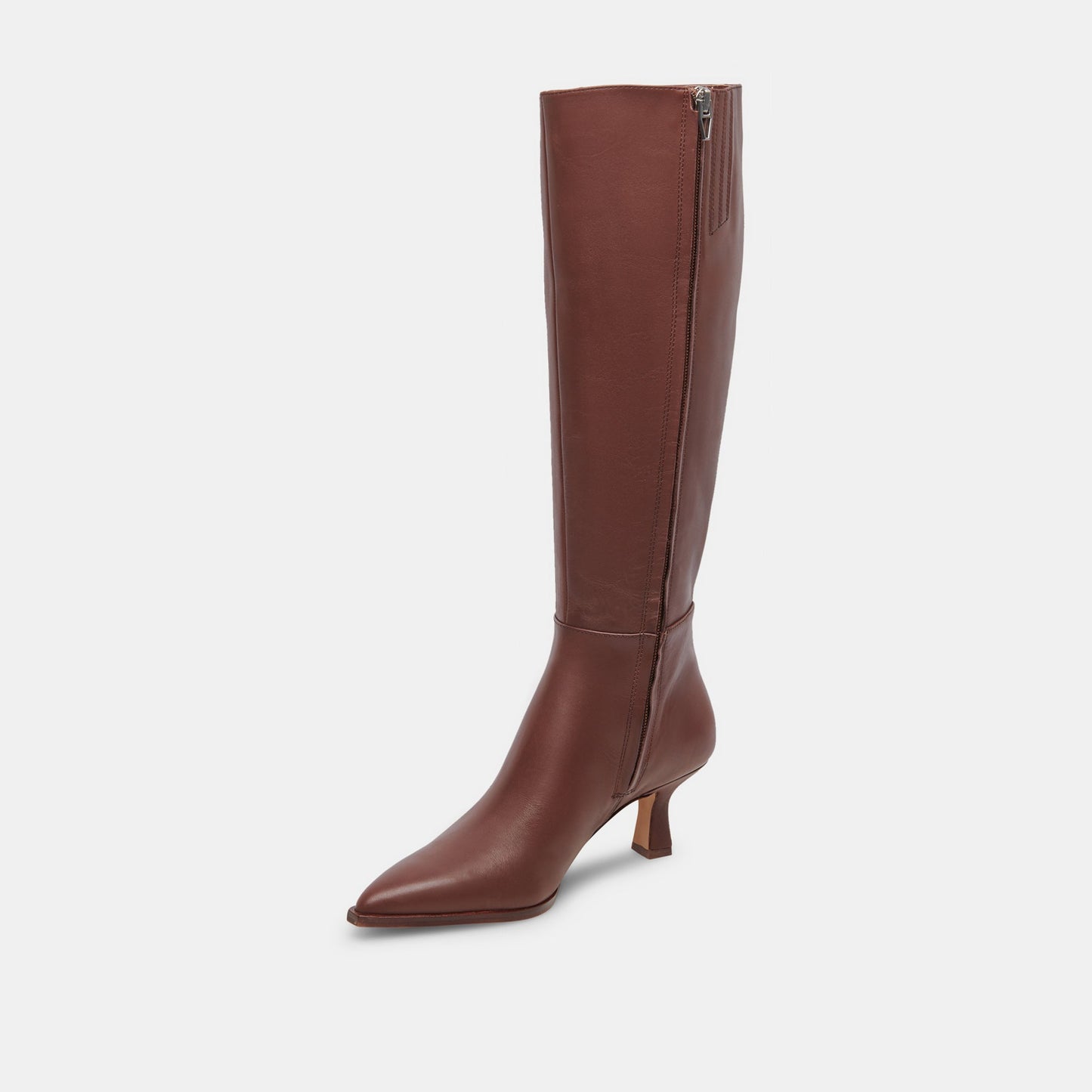Auggie Wide Calf Boots | Chocolate Leather Boots by Dolce Vita
