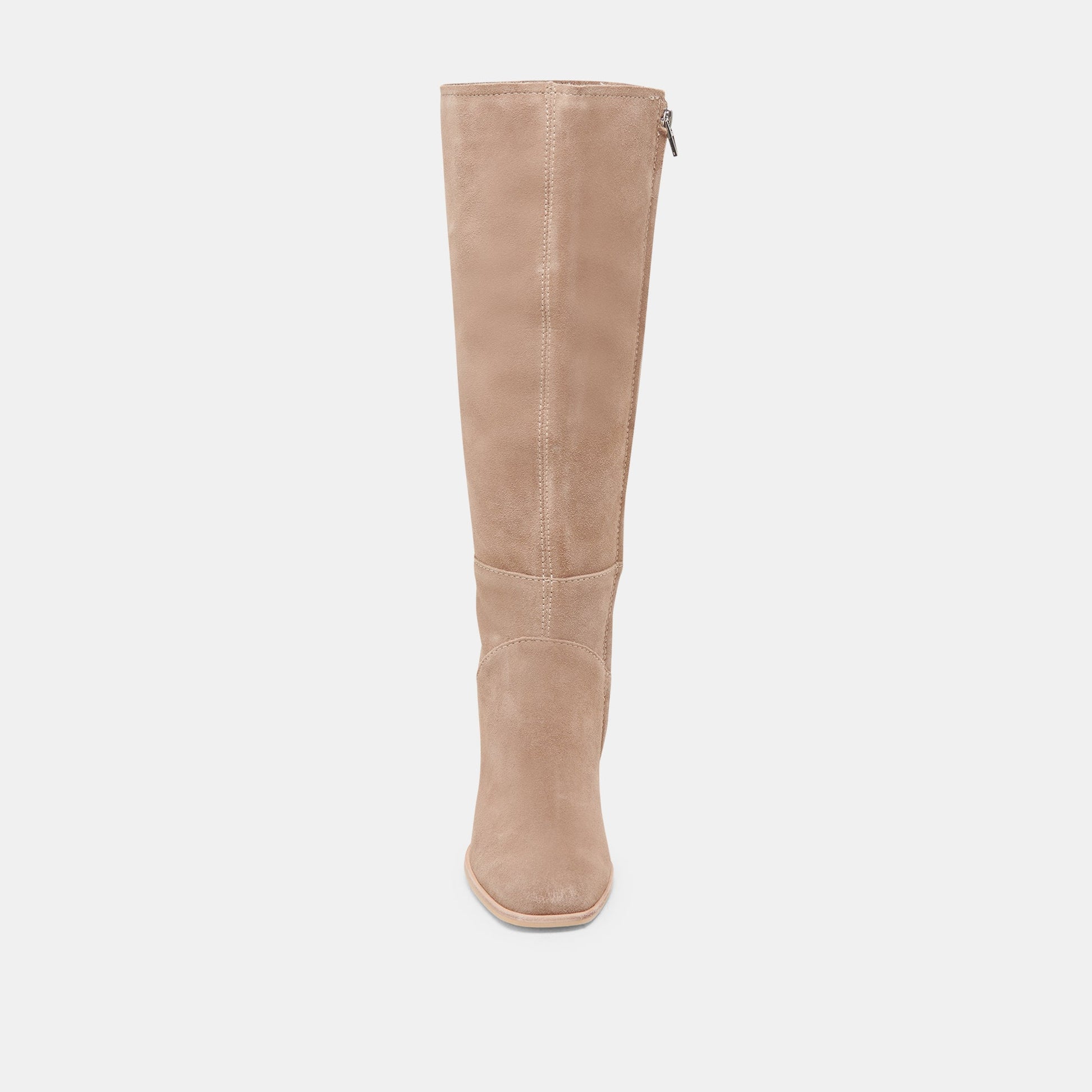 FYNN Wide Calf Boots Truffle Suede | Truffle Suede Knee-High Boots
 – Dolce Vita
