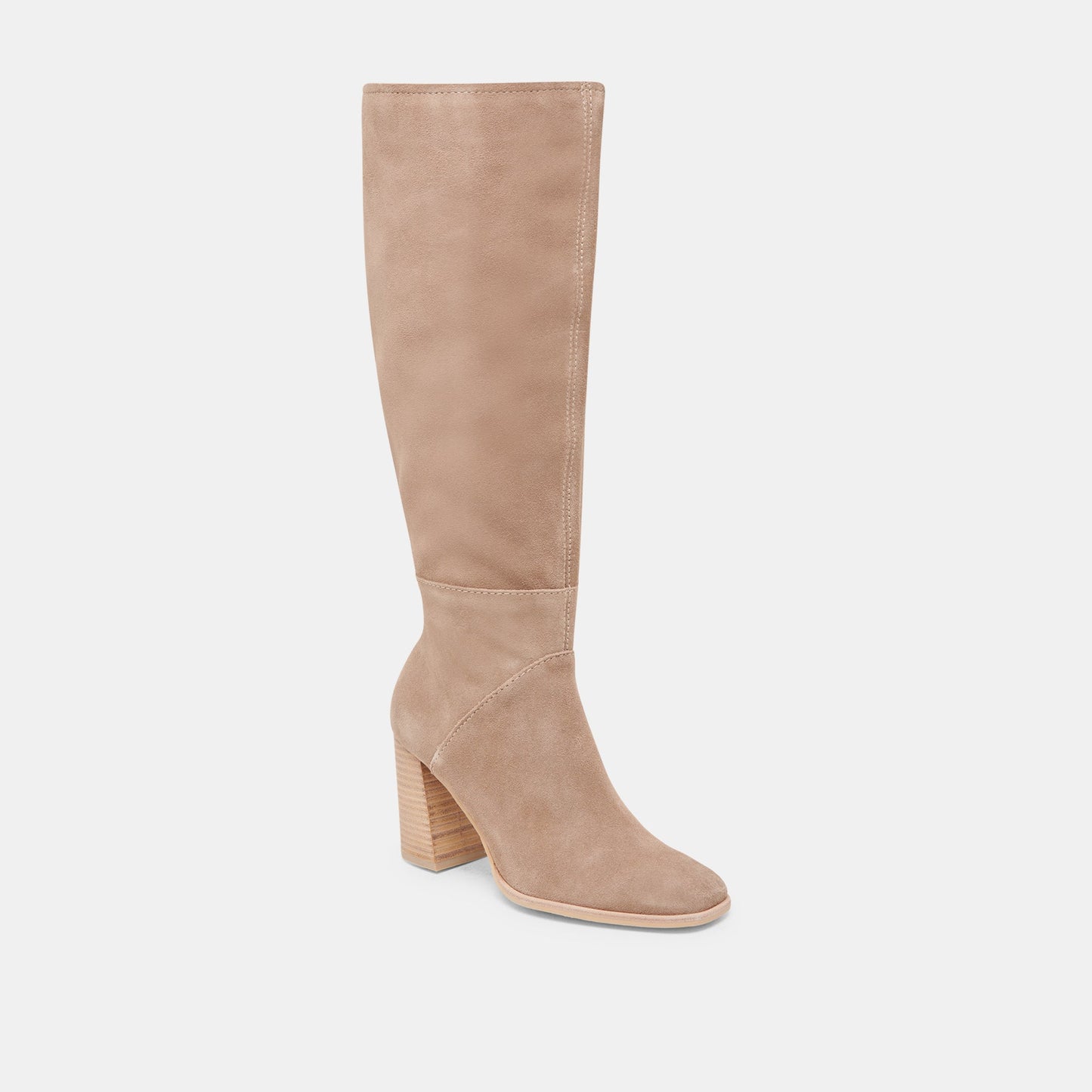 FYNN Wide Calf Boots Truffle Suede | Truffle Suede Knee-High Boots
 – Dolce Vita