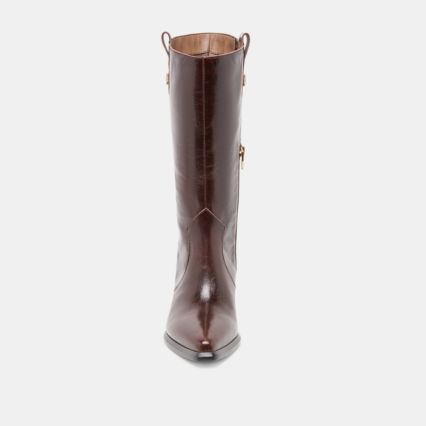 Vern Chocolate Leather Wide Calf Boots