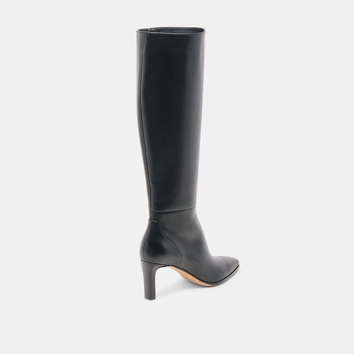 Emmi Black Leather Wide Calf Boots