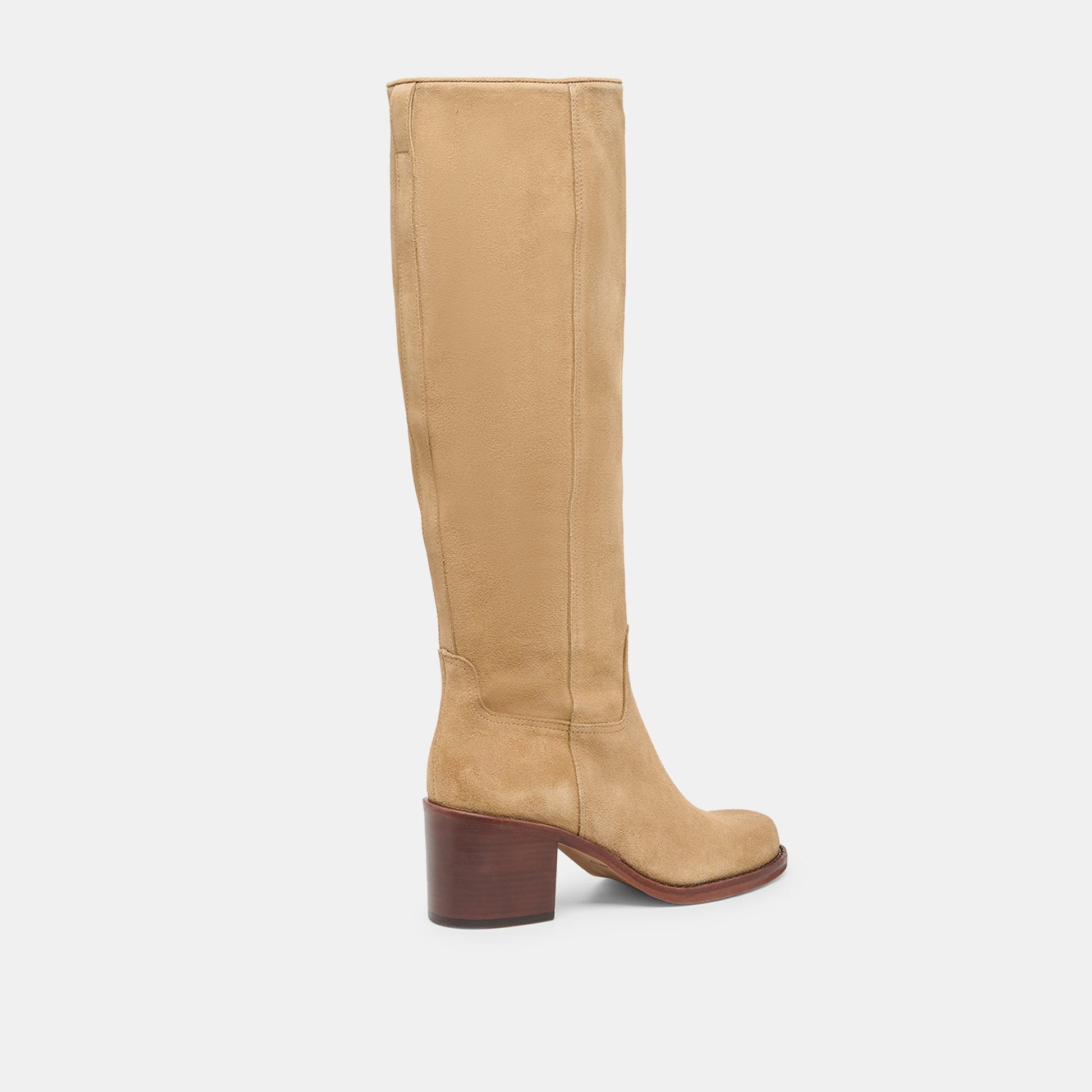 Lucyle Wide Calf Dk Taupe Suede Boots