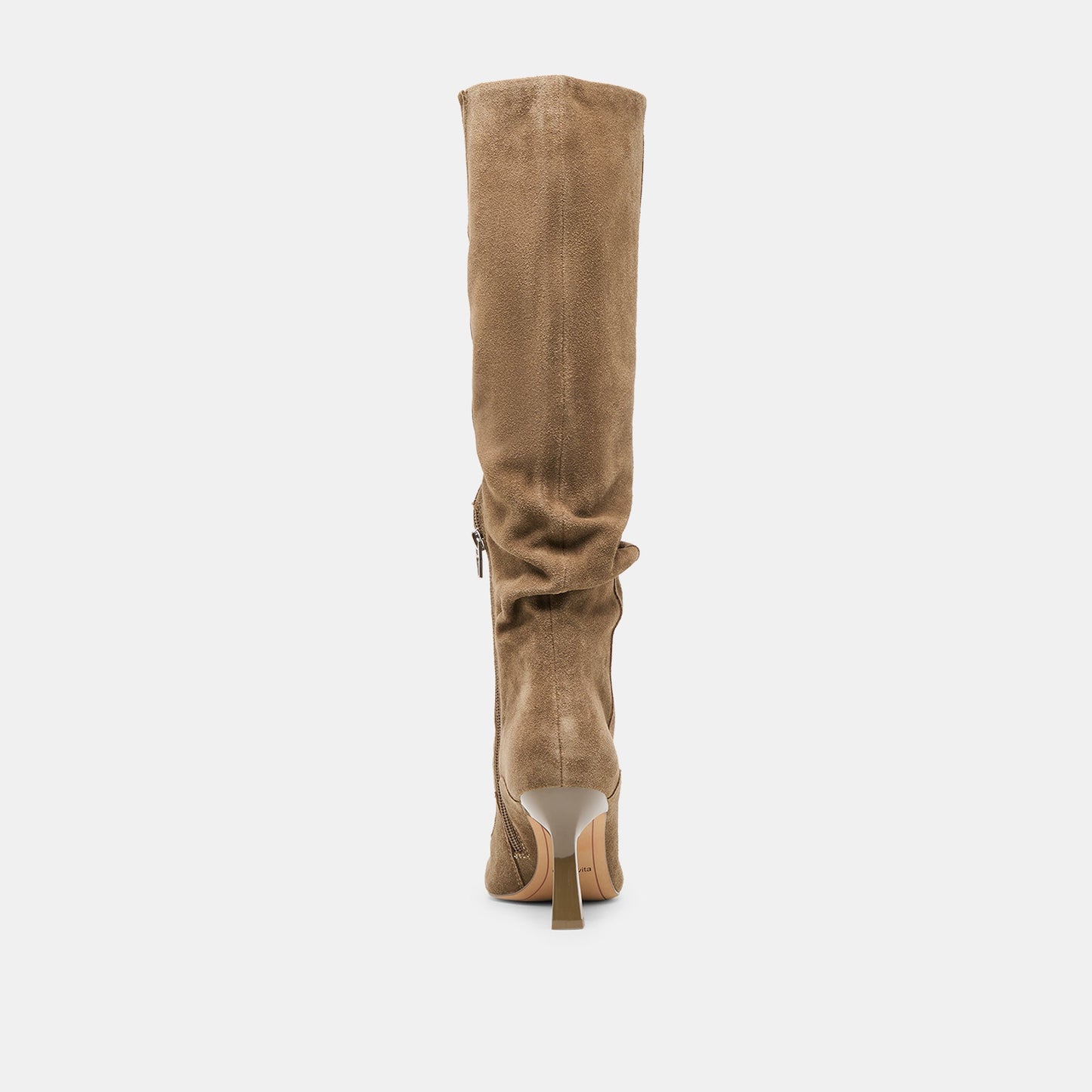 Lousa Olive Suede Wide Calf Boots