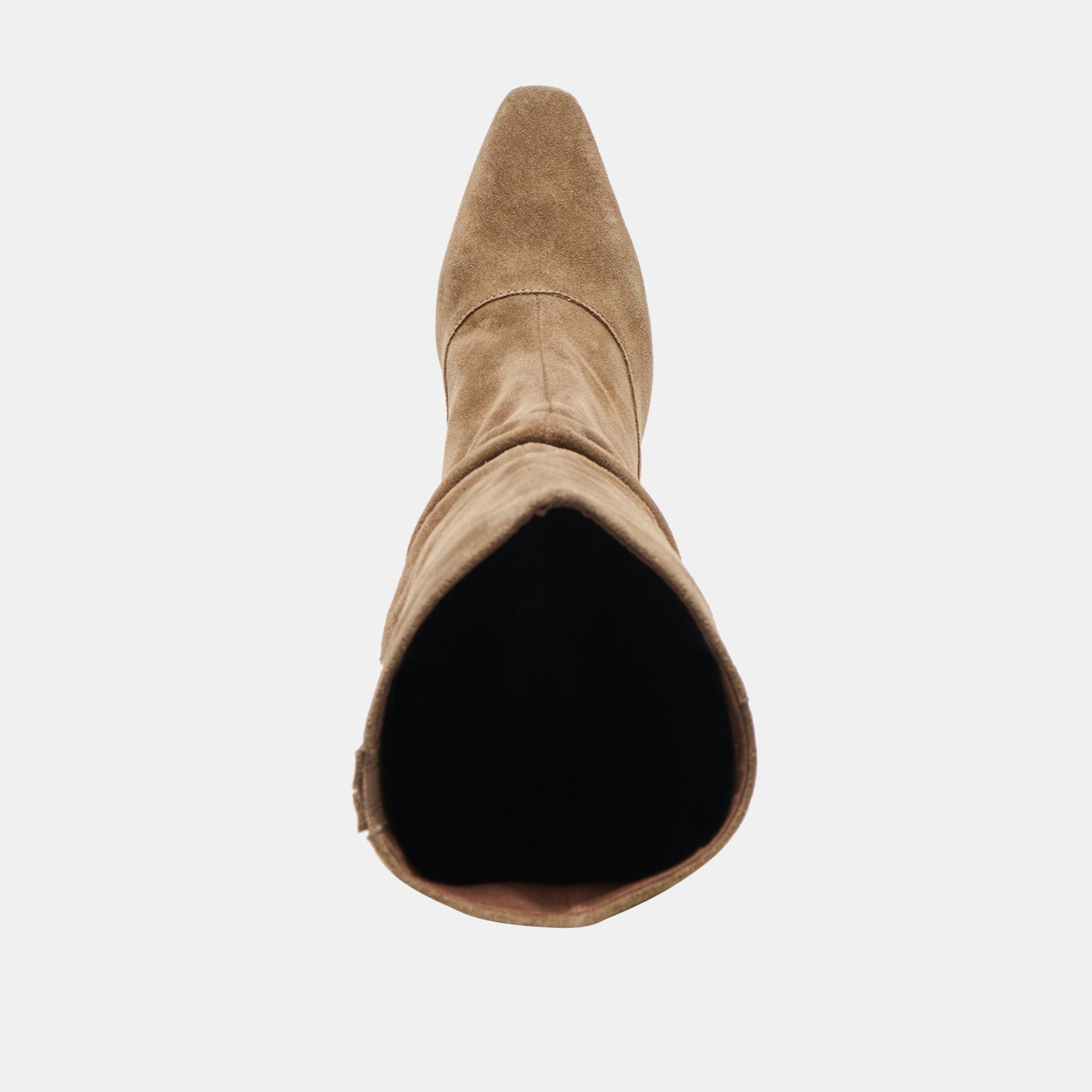 Lousa Olive Suede Wide Calf Boots