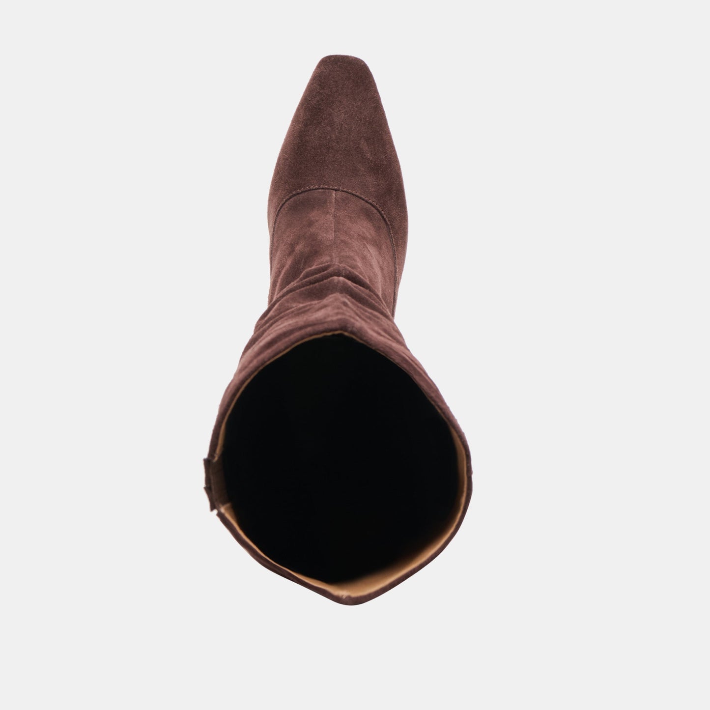 Lousa Mahogany Suede Wide Calf Boots