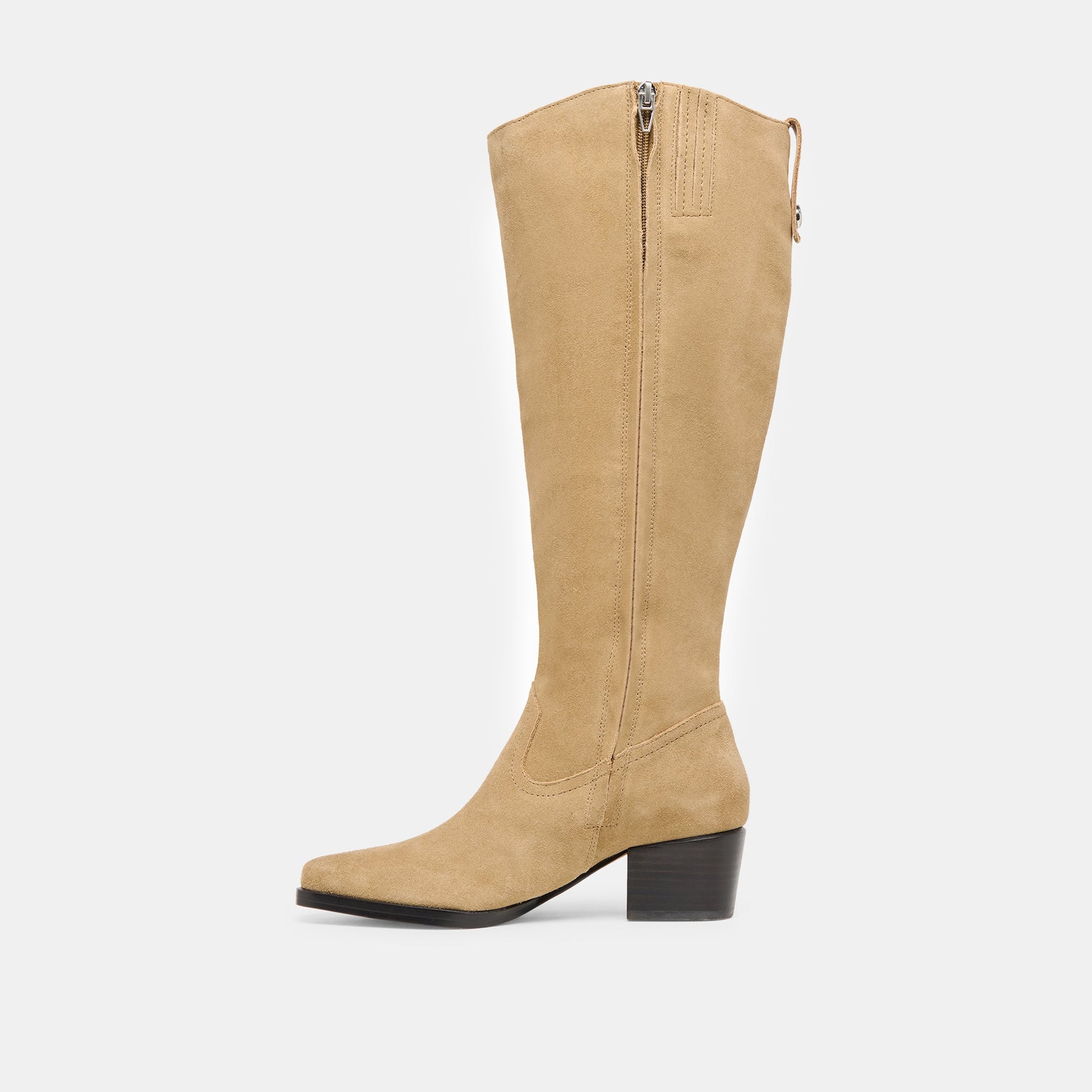 Virona H2O Waterproof Dk Taupe Suede Wide Calf Boots