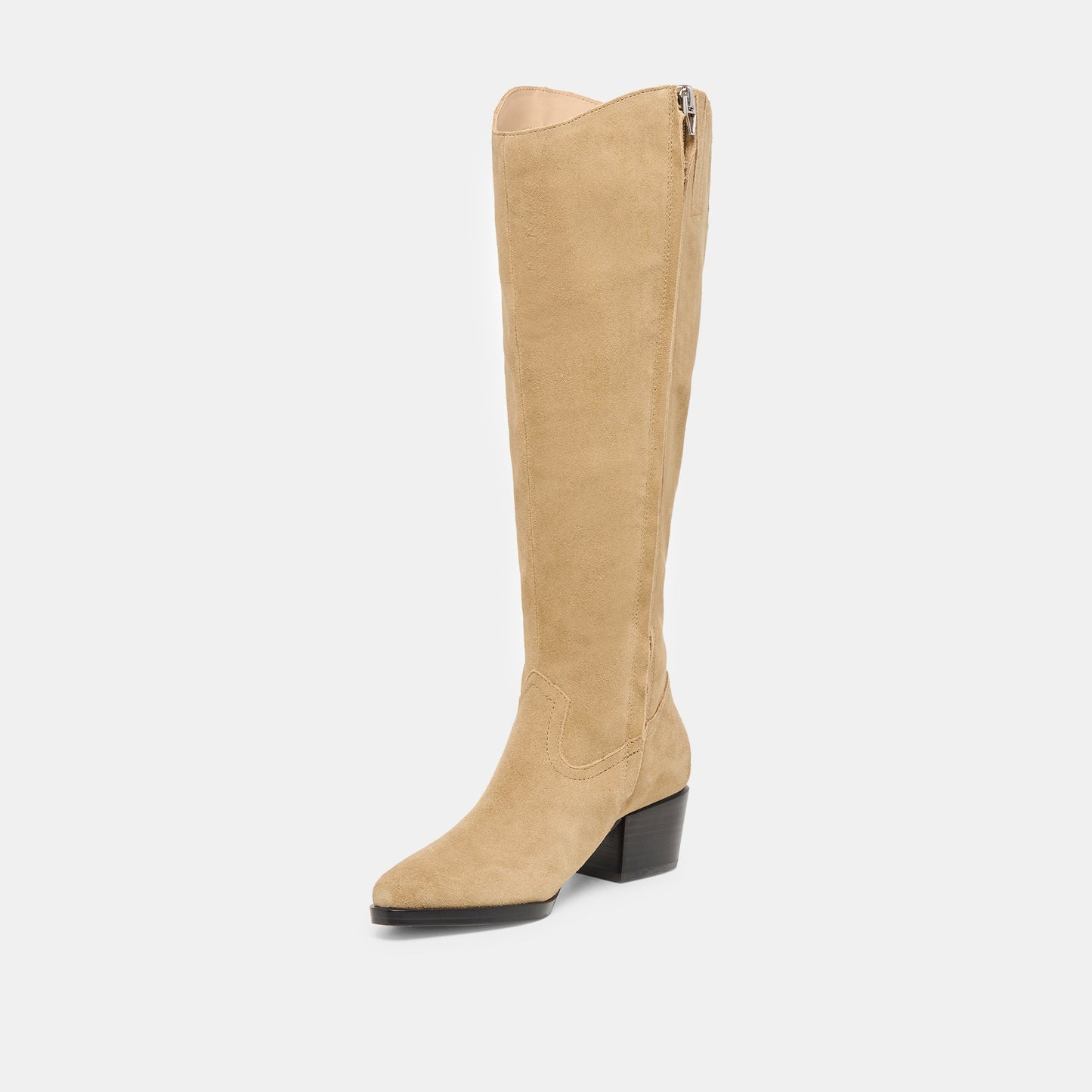 Virona H2O Waterproof Dk Taupe Suede Wide Calf Boots