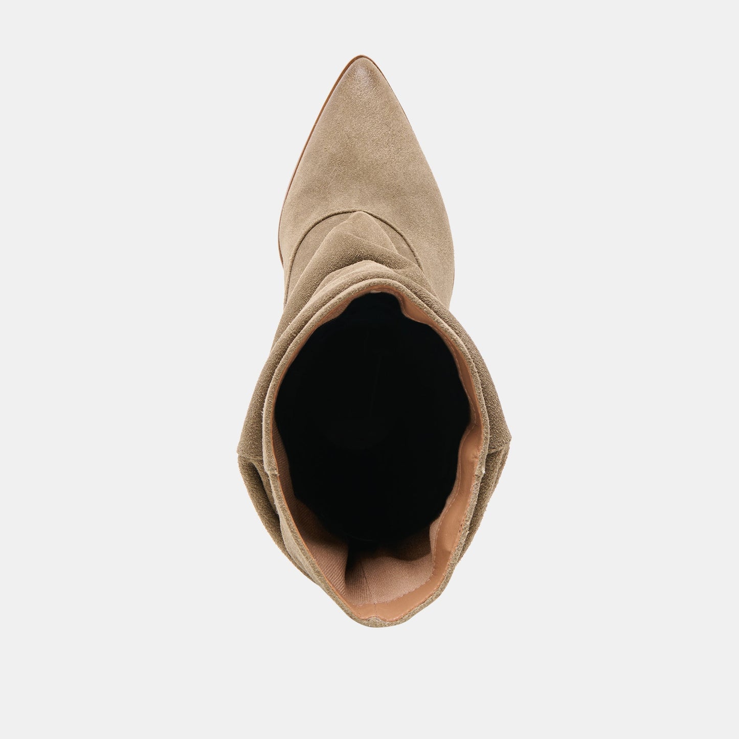 Talina Olive Suede Wide Calf Boots