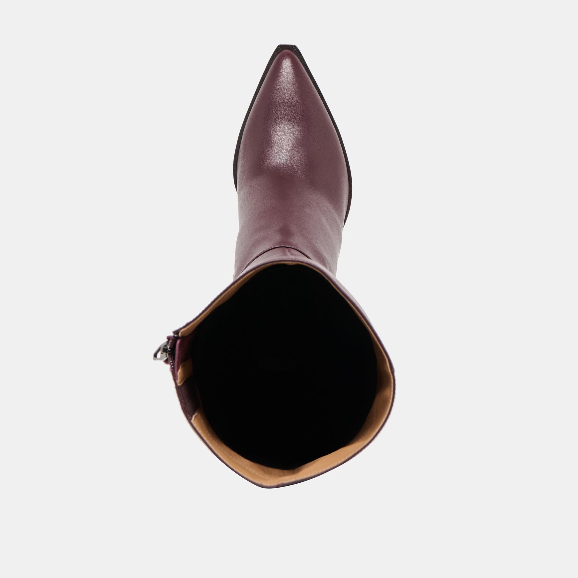 Auggie Wine Leather Wide Calf Boots