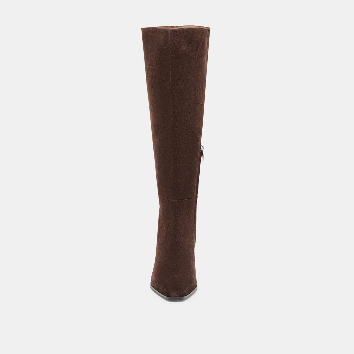 Emmi Dk Brown Suede Wide Calf Boots
