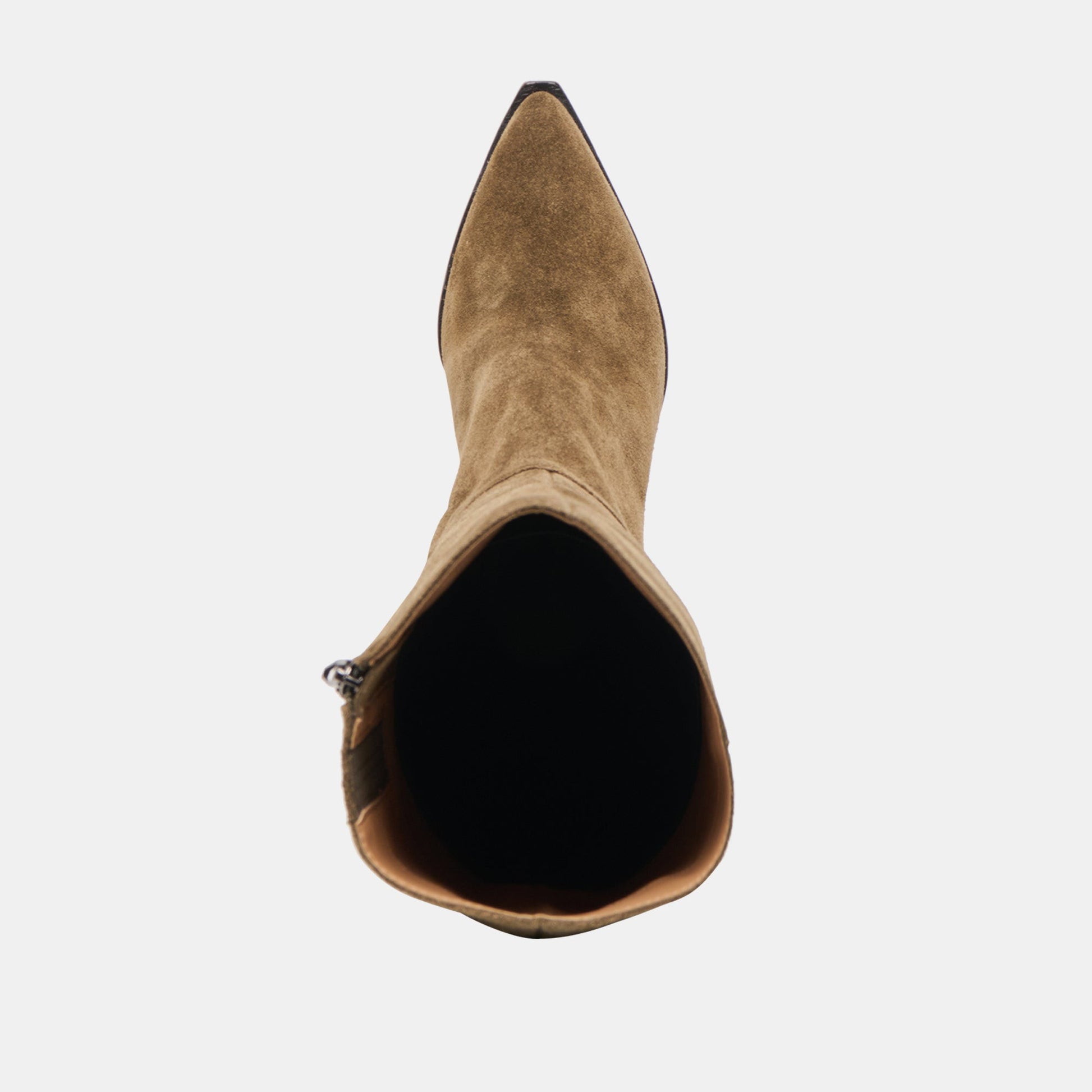 Auggie Olive Suede Wide Calf Boots