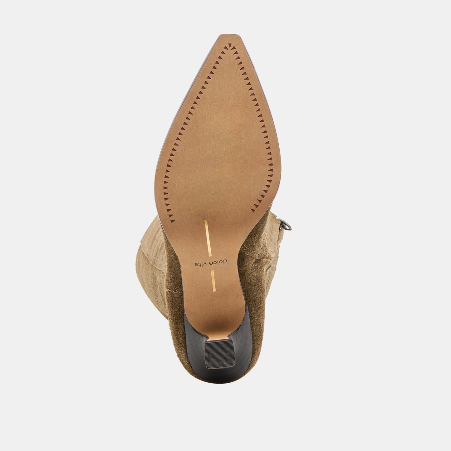 Auggie Olive Suede Wide Calf Boots