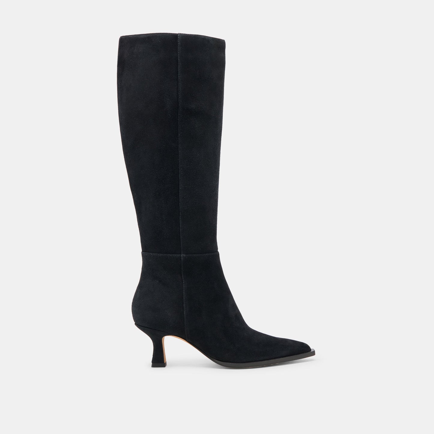 AUGGIE WIDE CALF BOOTS ONYX SUEDE
 – Dolce Vita