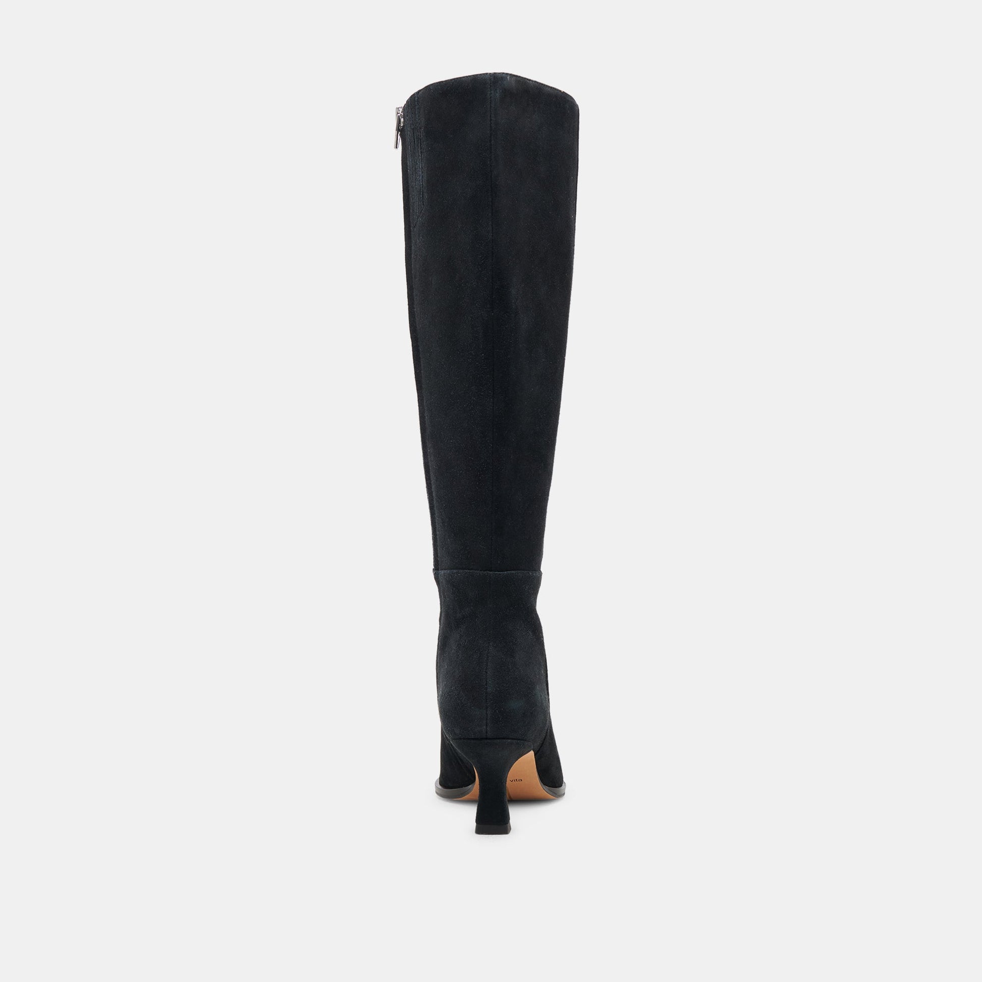 AUGGIE WIDE CALF BOOTS ONYX SUEDE
 – Dolce Vita