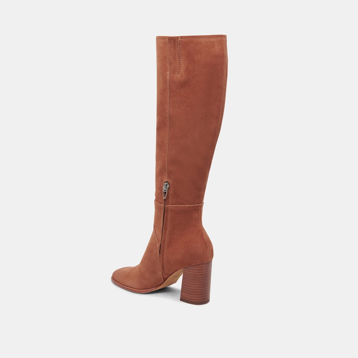 FYNN Wide Calf Boots DK Brown Suede | Brown Suede Knee-High Boots
 – Dolce Vita