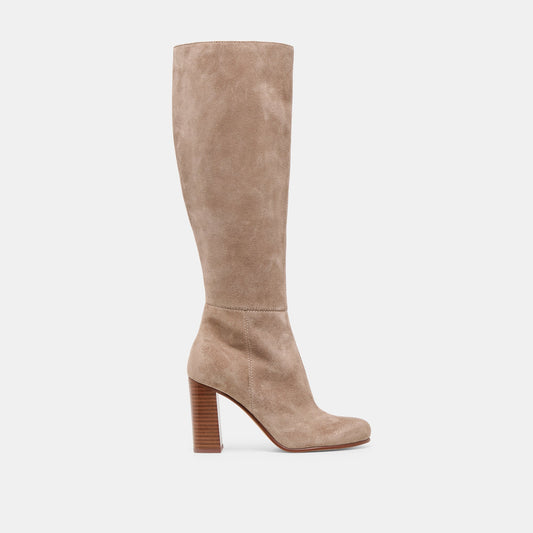 Hudsin Wide Calf Barley Suede Boots