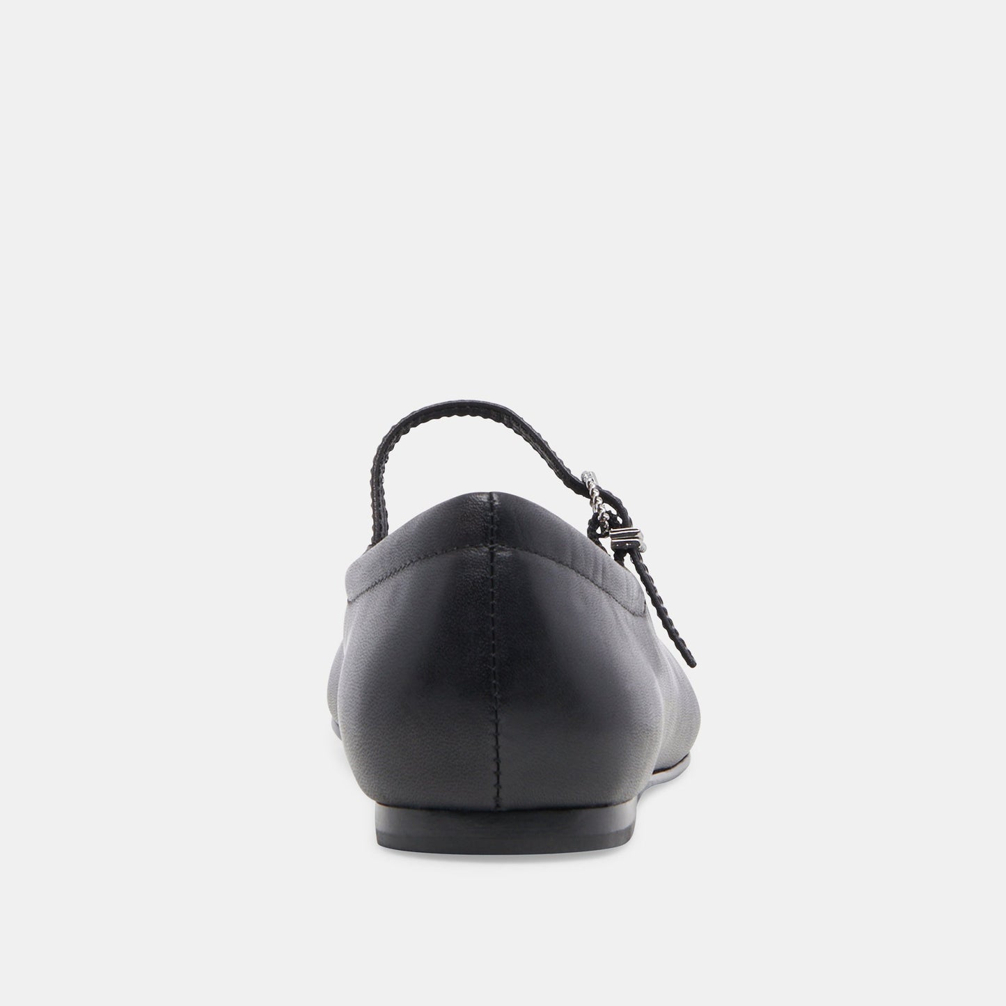 Reyes Black Leather Ballet Flats